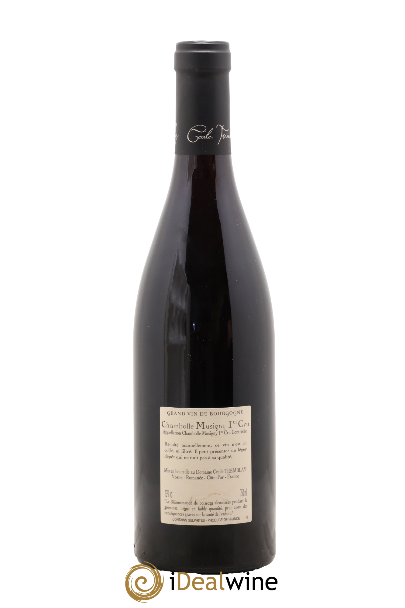 Chambolle-Musigny 1er Cru Les Feusselottes Cécile Tremblay 2017 - Lot de 1 bouteille - 1