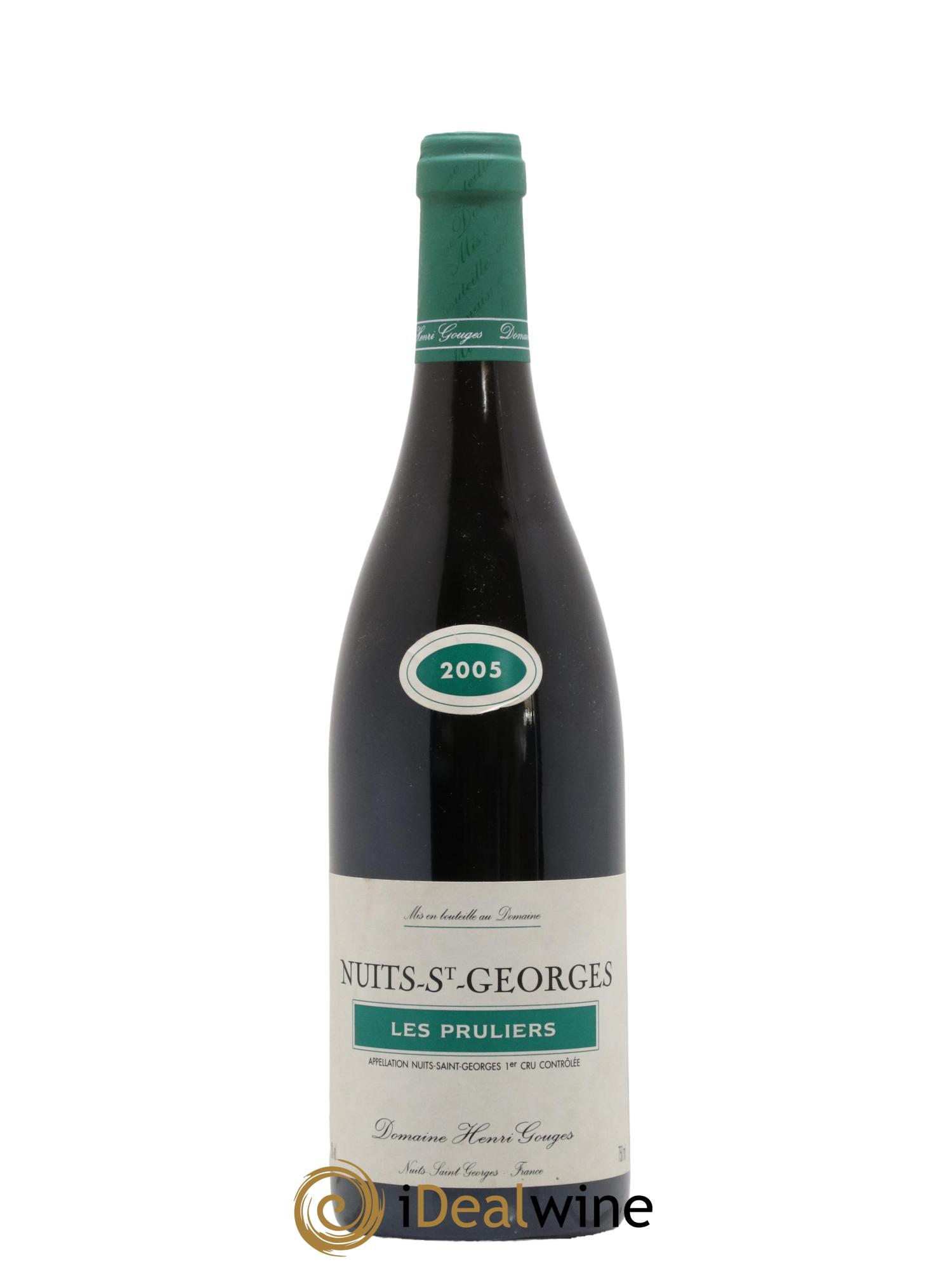 Nuits-Saint-Georges 1er Cru Les Pruliers Henri Gouges 2005 - Lot de 1 bouteille - 0