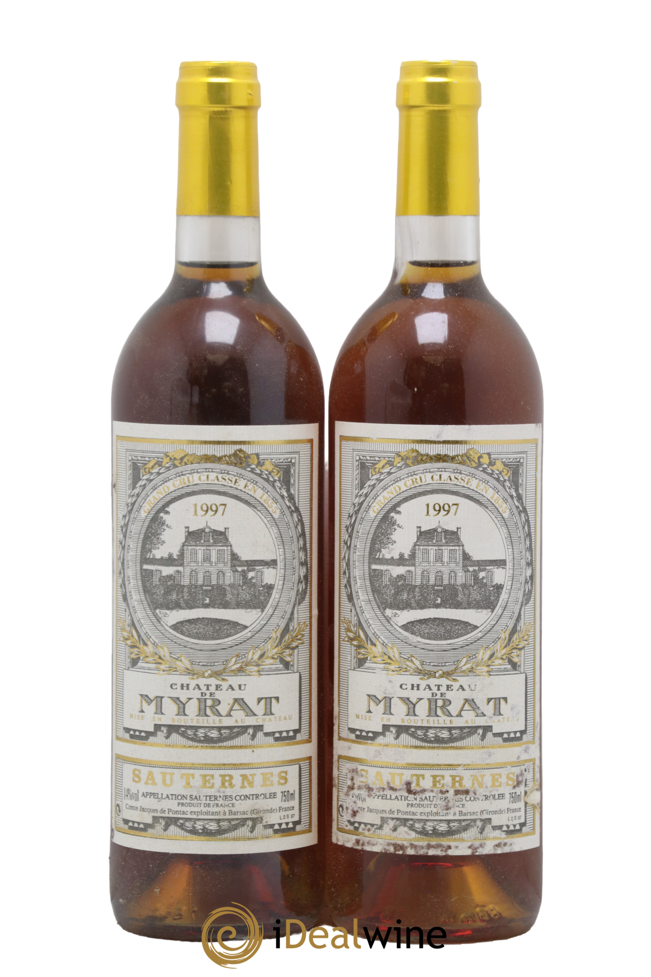 Château de Myrat 2ème Grand Cru Classé 1997 - Lot de 2 bouteilles - 0