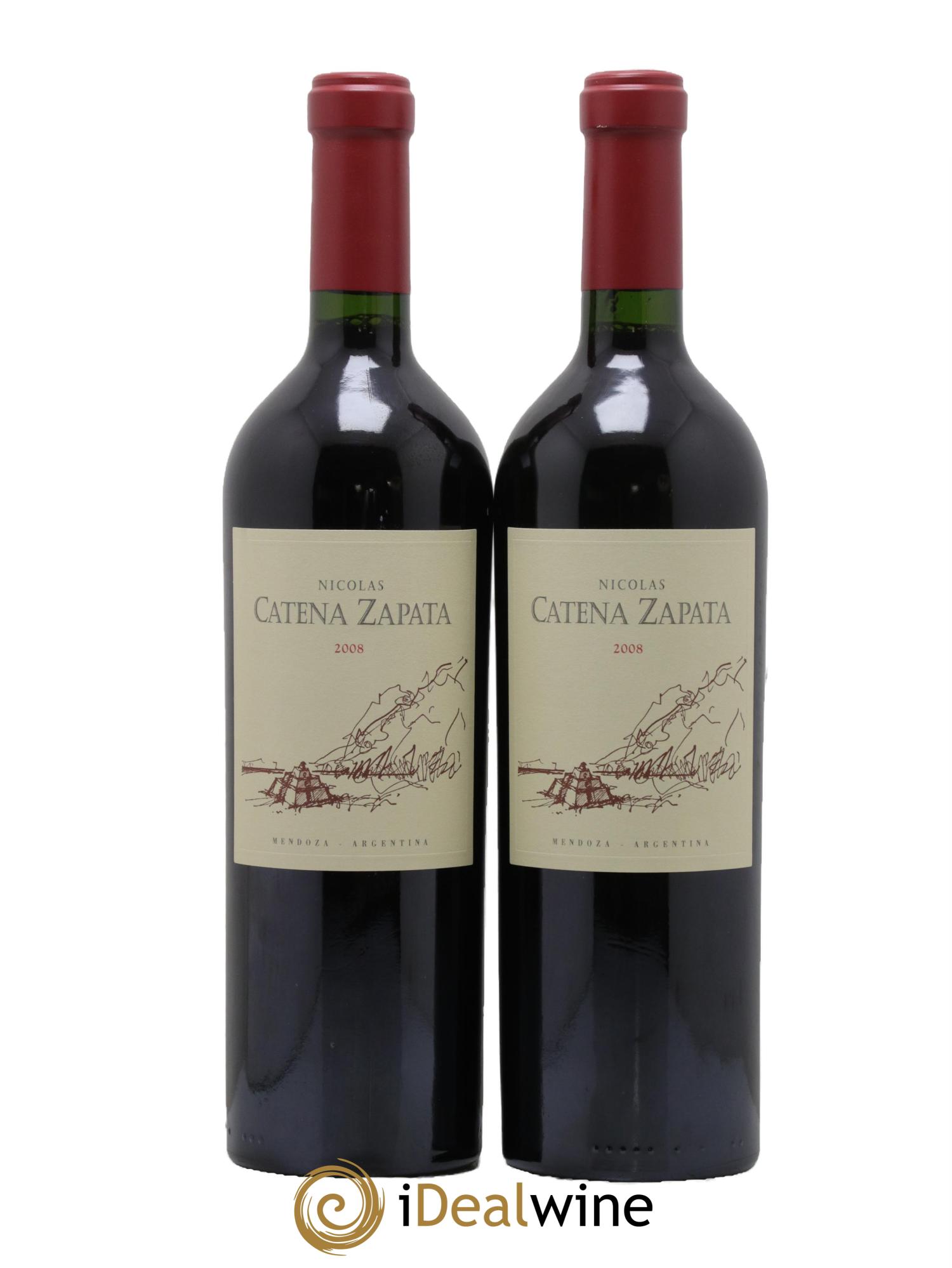 Mendoza Catena Zapata Nicolas 2008 - Lot de 2 bouteilles - 0