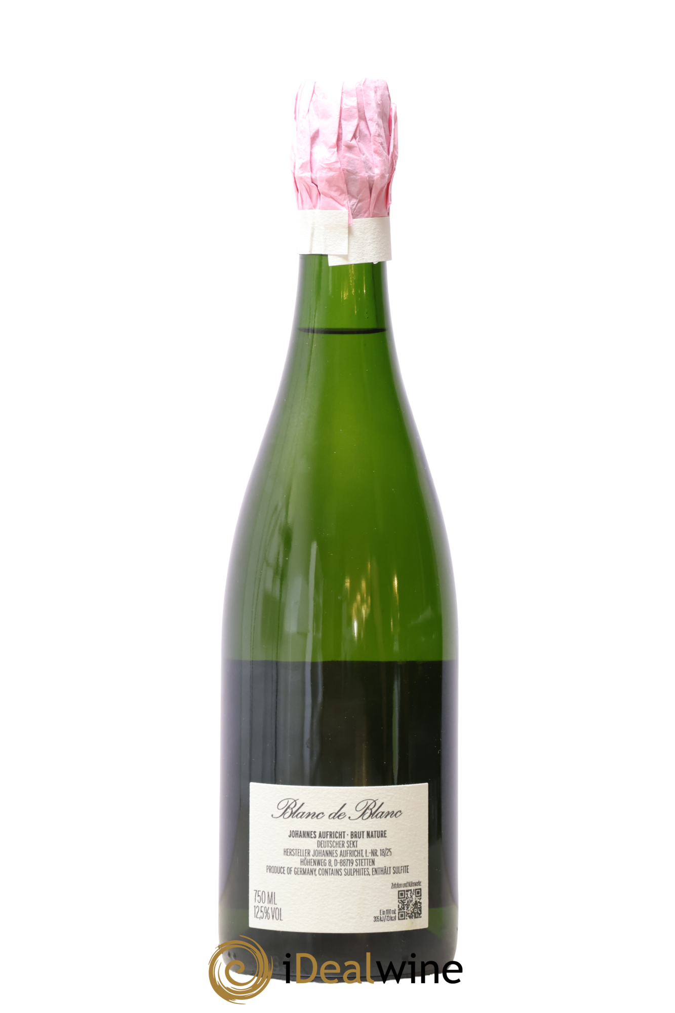 Allemagne Blanc de Blancs Brut Nature Johannes Aufricht - Lot de 1 bouteille - 1