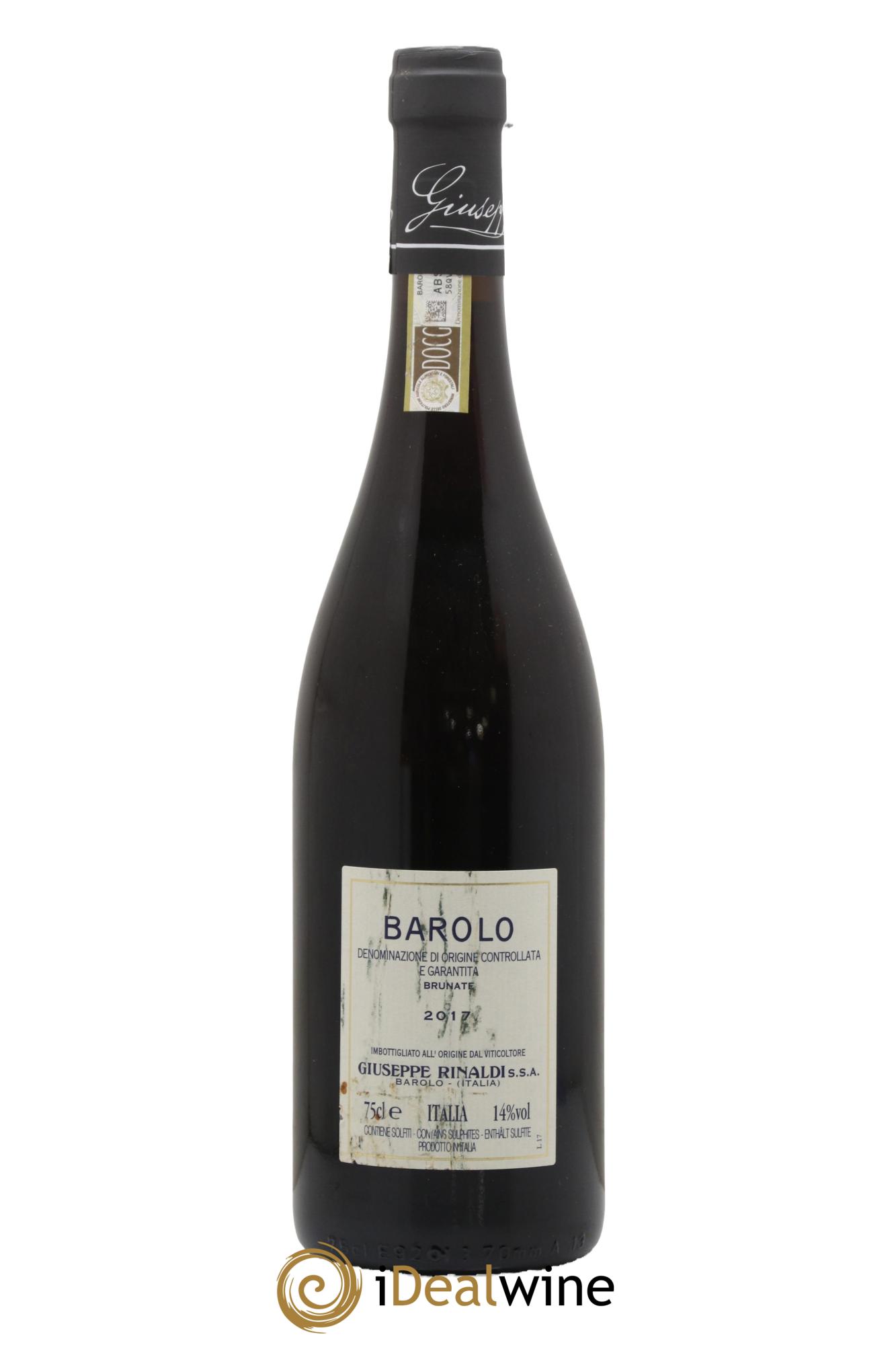 Barolo DOCG Brunate Giuseppe Rinaldi 2017 - Lot of 1 bottle - 1