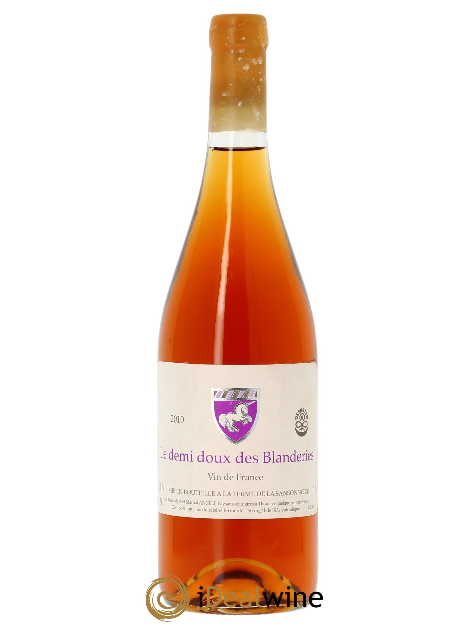 Vin de France Le Demi-doux des Blanderies Mark Angeli (Domaine) - Ferme de la Sansonnière 2010 - Lot of 1 bottle - 0