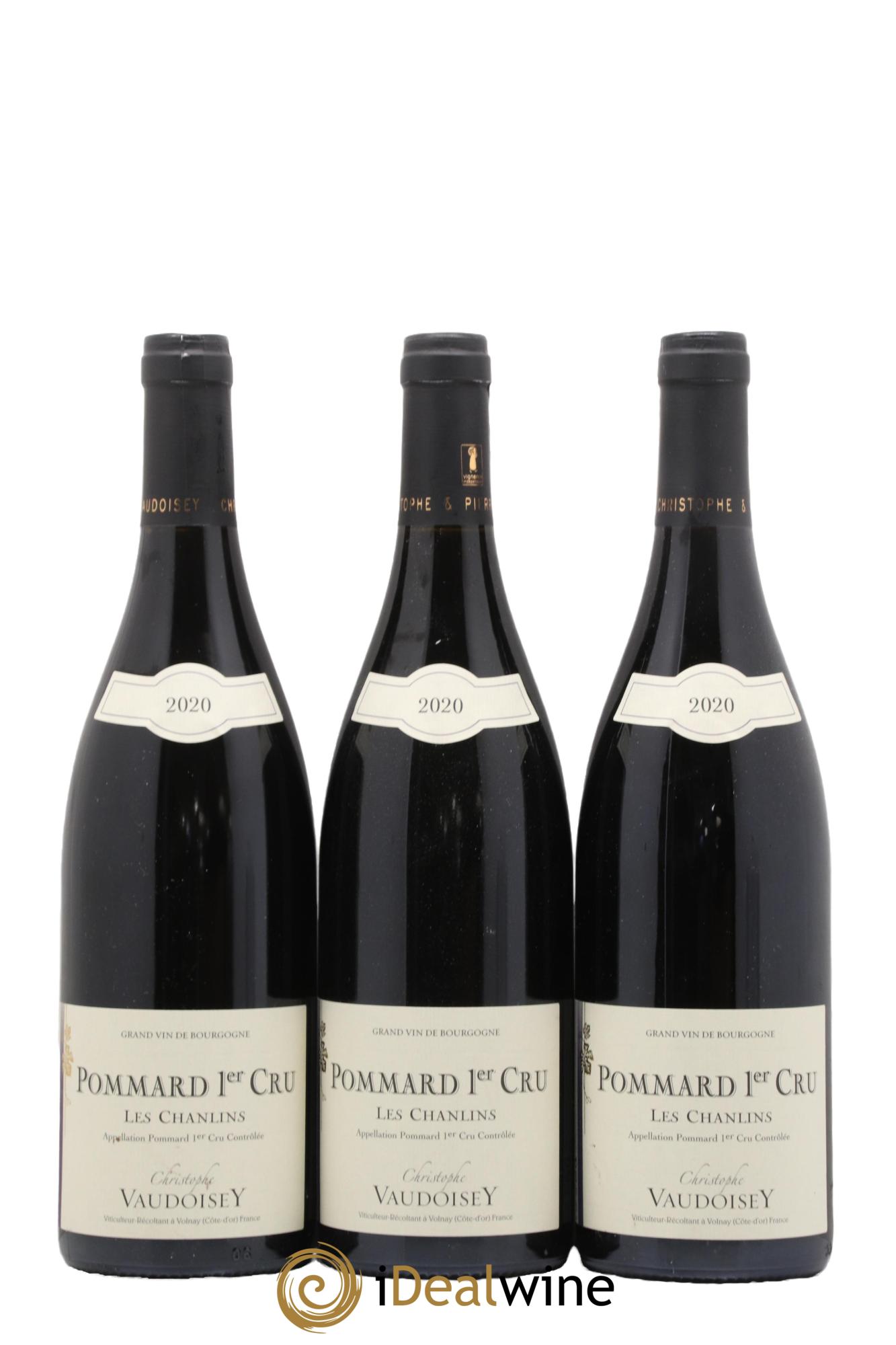 Pommard 1er Cru Les Chanlins Domaine Vaudoisey 2020 - Lot de 3 bouteilles - 0