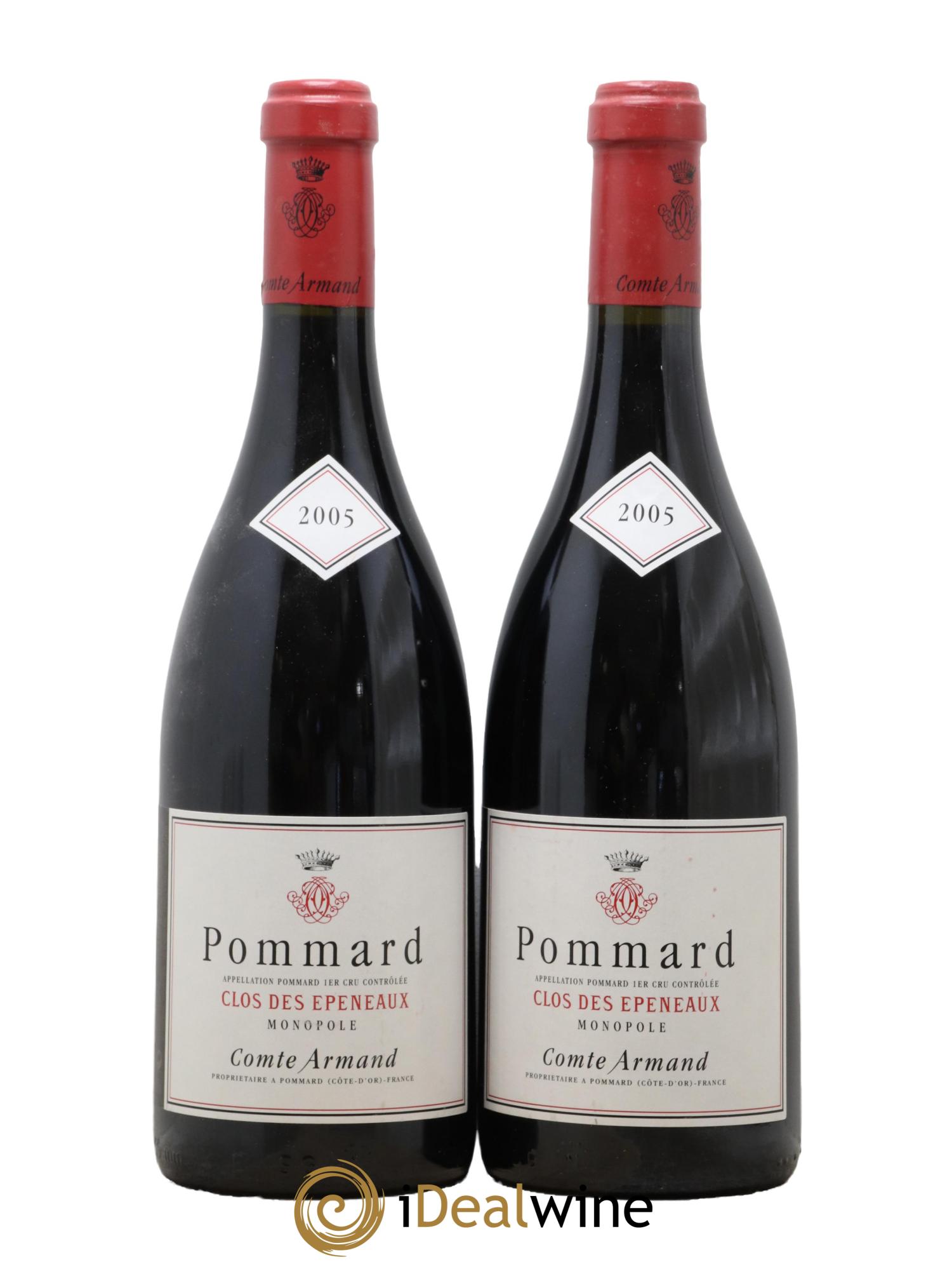 Pommard 1er Cru Clos des Epeneaux Comte Armand 2005 - Lotto di 2 bottiglie - 0