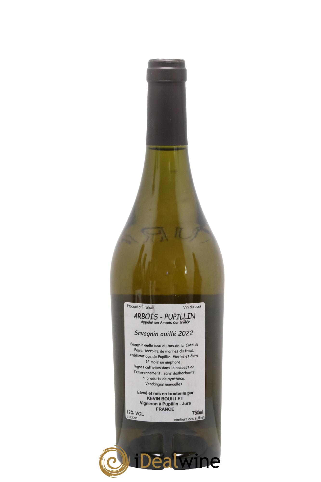 Arbois Pupillin Savagnin Ouillé Feulé Bouillet 2022 - Lot de 1 bouteille - 1