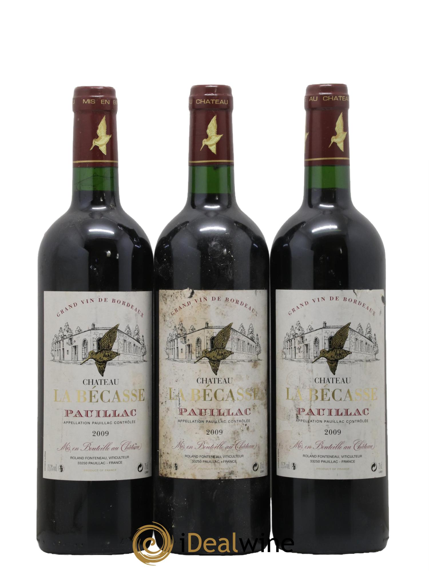 Château la Bécasse 2009 - Lot de 3 bouteilles - 0