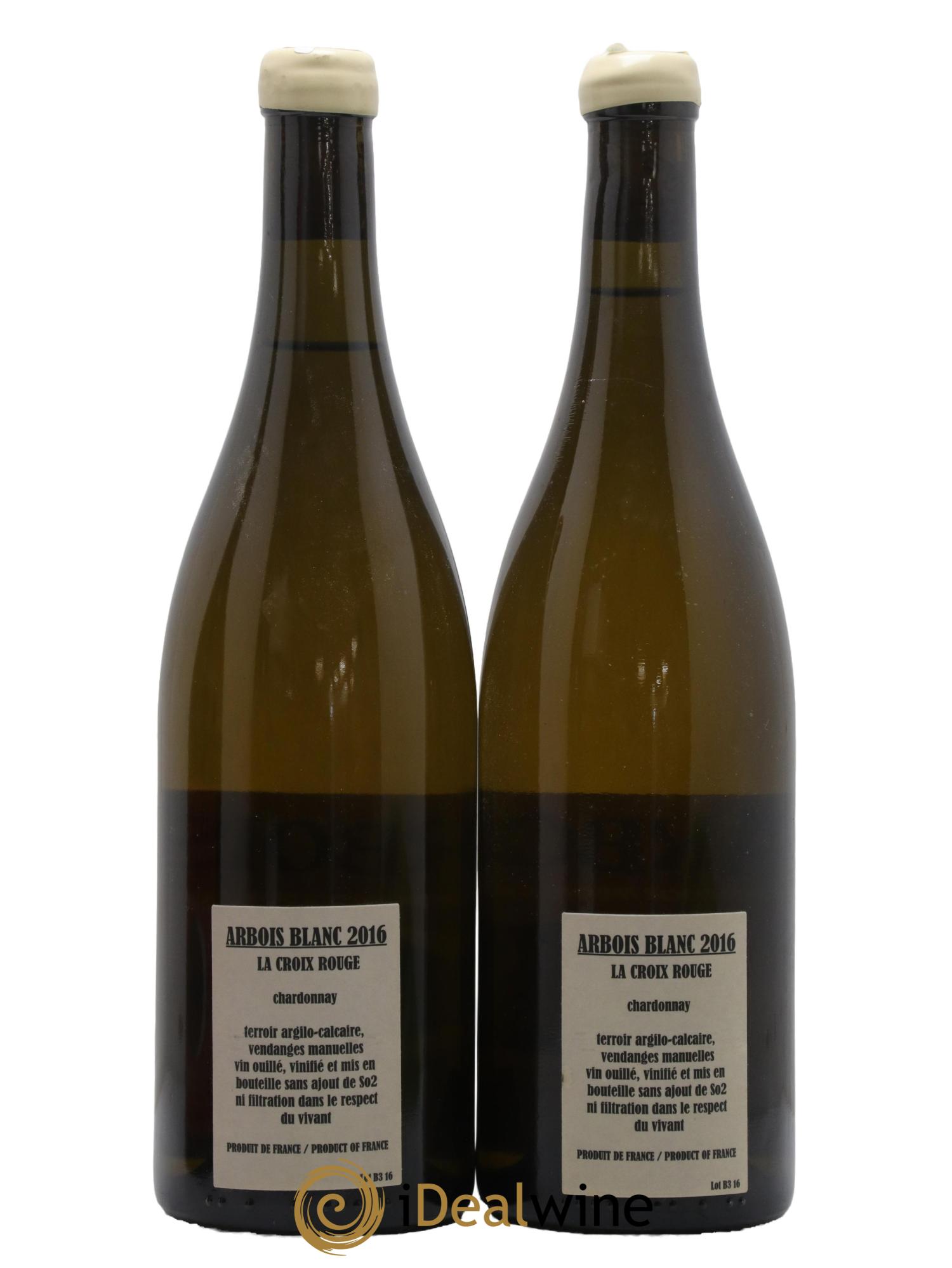 Arbois Chardonnay La Croix Rouge Adeline Houillon & Renaud Bruyère 2016 - Lot de 2 bouteilles - 1