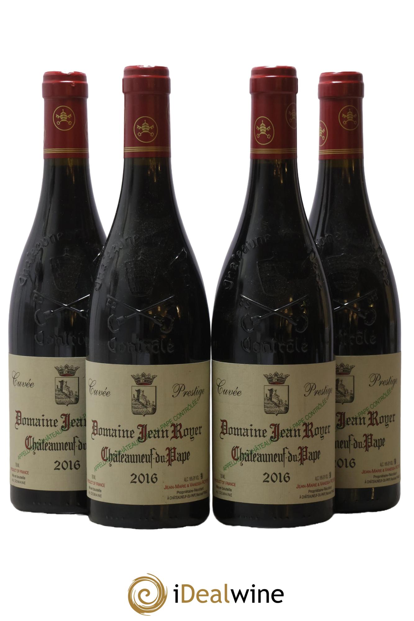 Châteauneuf-du-Pape Prestige Domaine Jean Royer 2016 - Lotto di 4 bottiglie - 0