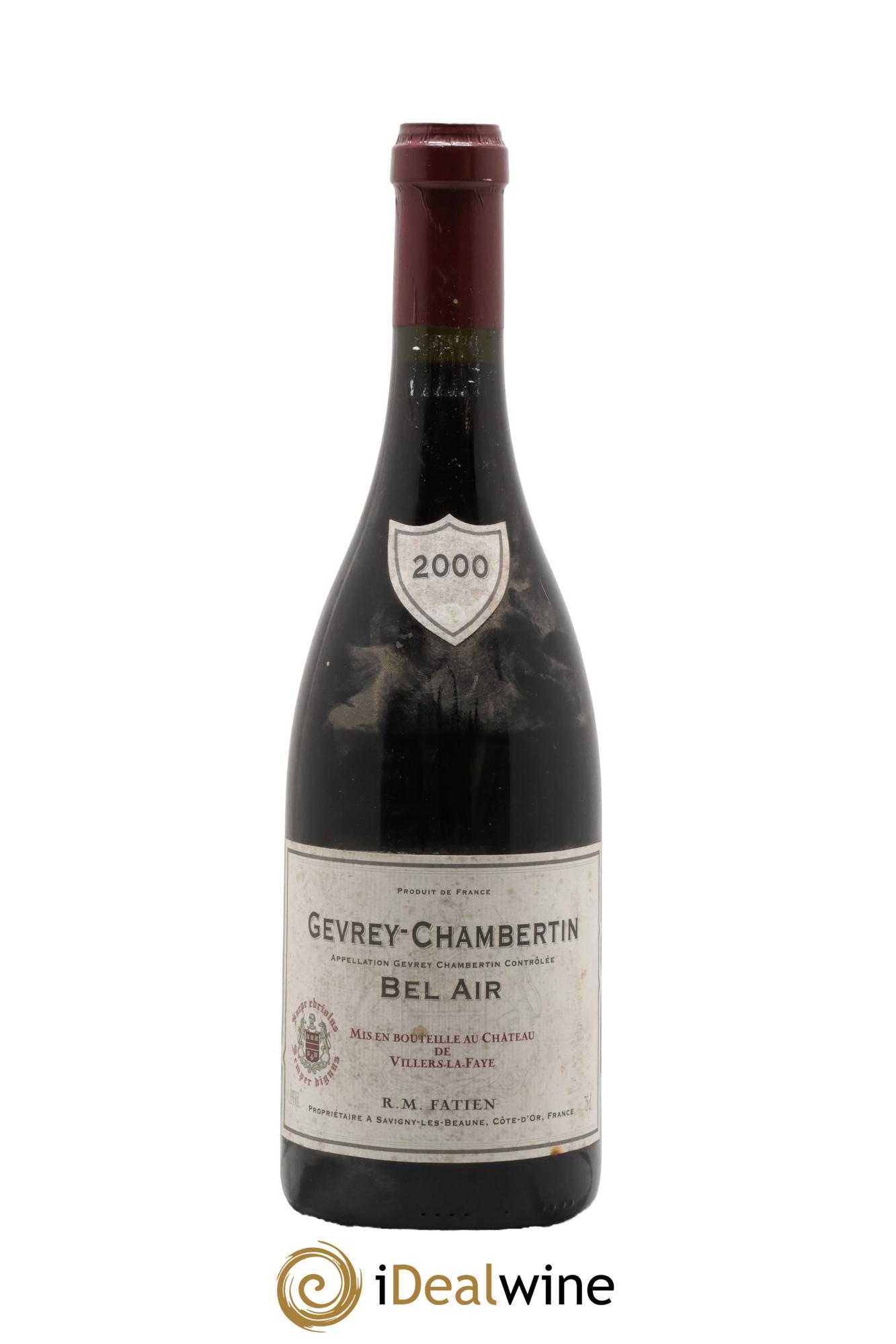Gevrey-Chambertin Bel Air R M Fatien Château de Villers La Faye 2000 - Lot of 1 bottle - 0