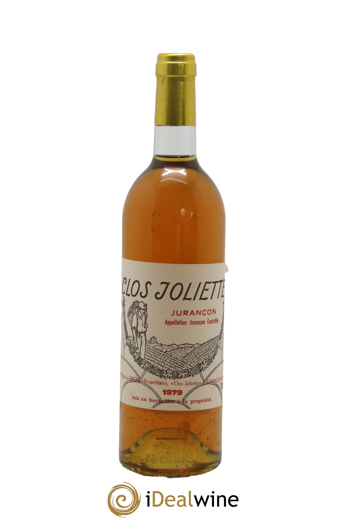 Jurançon Clos Joliette 1979 - Posten von 1 Flasche - 0