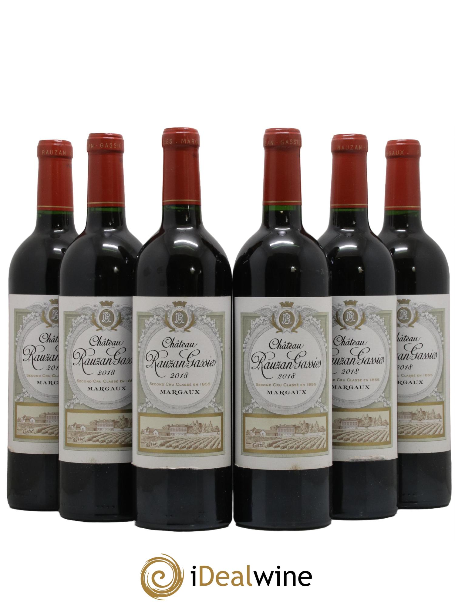 Château Rauzan-Gassies 2ème Grand Cru Classé 2018 - Lotto di 6 bottiglie - 0