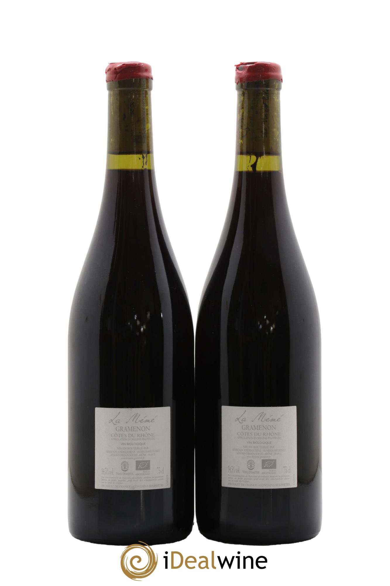 Côtes-du-Rhône La Mémé Ceps Centenaires Gramenon (Domaine) 2019 - Lot de 2 bouteilles - 1