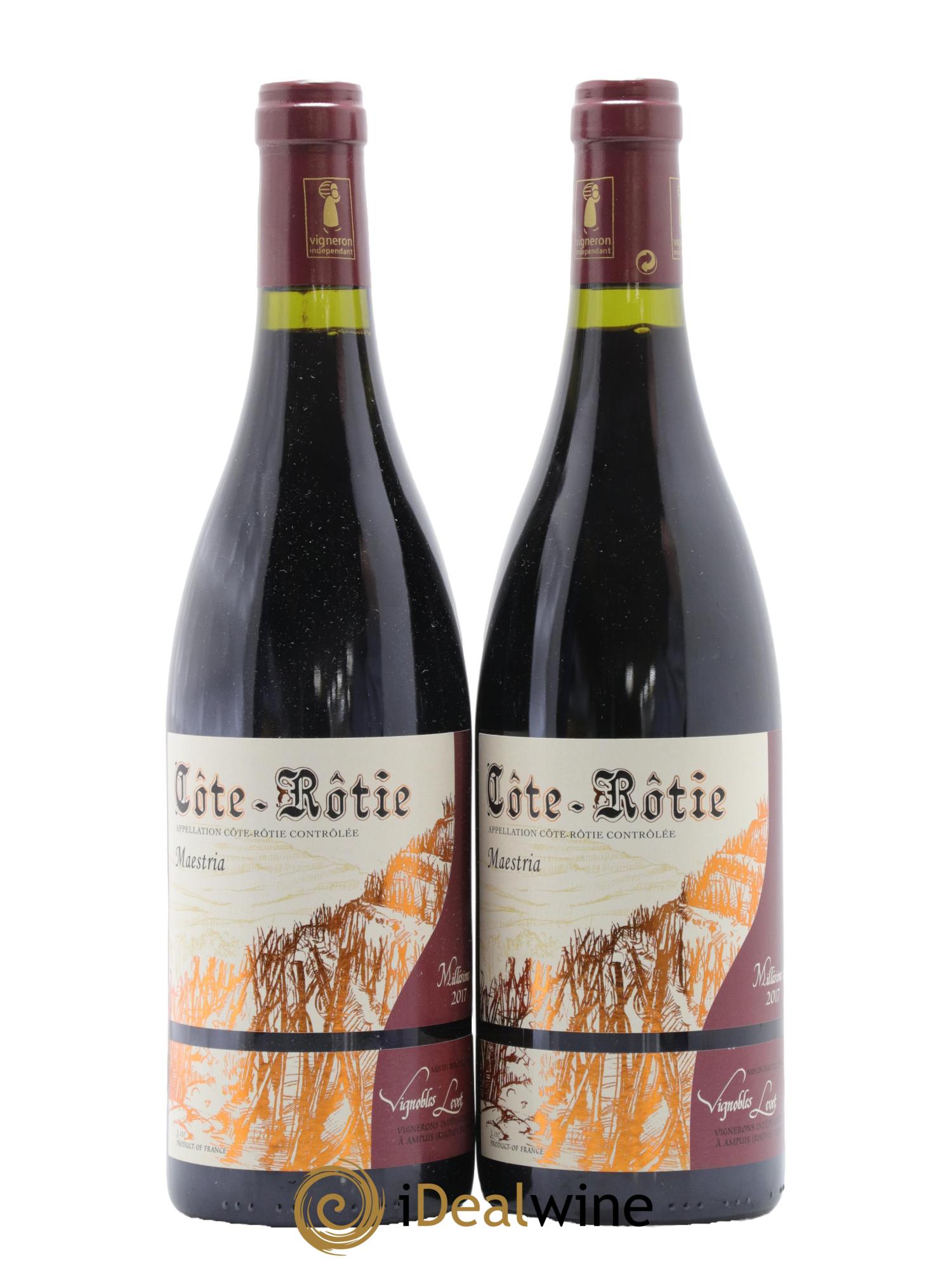 Côte-Rôtie Maestria Vignobles Levet 2017 - Lot de 2 bouteilles - 0