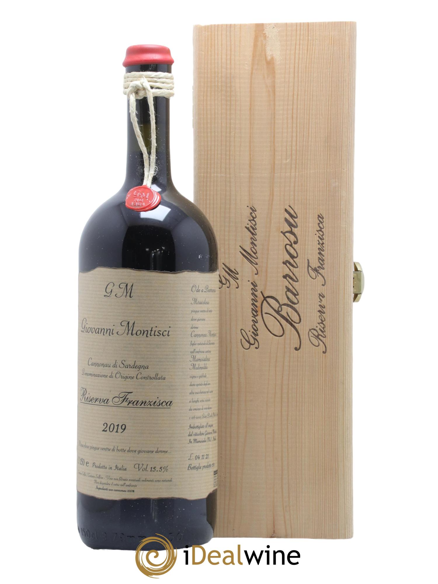 Sardaigne Cannonau di Sardegna Riserva Franzisca Giovanni Montisci 2019 - Lot de 1 magnum - 0