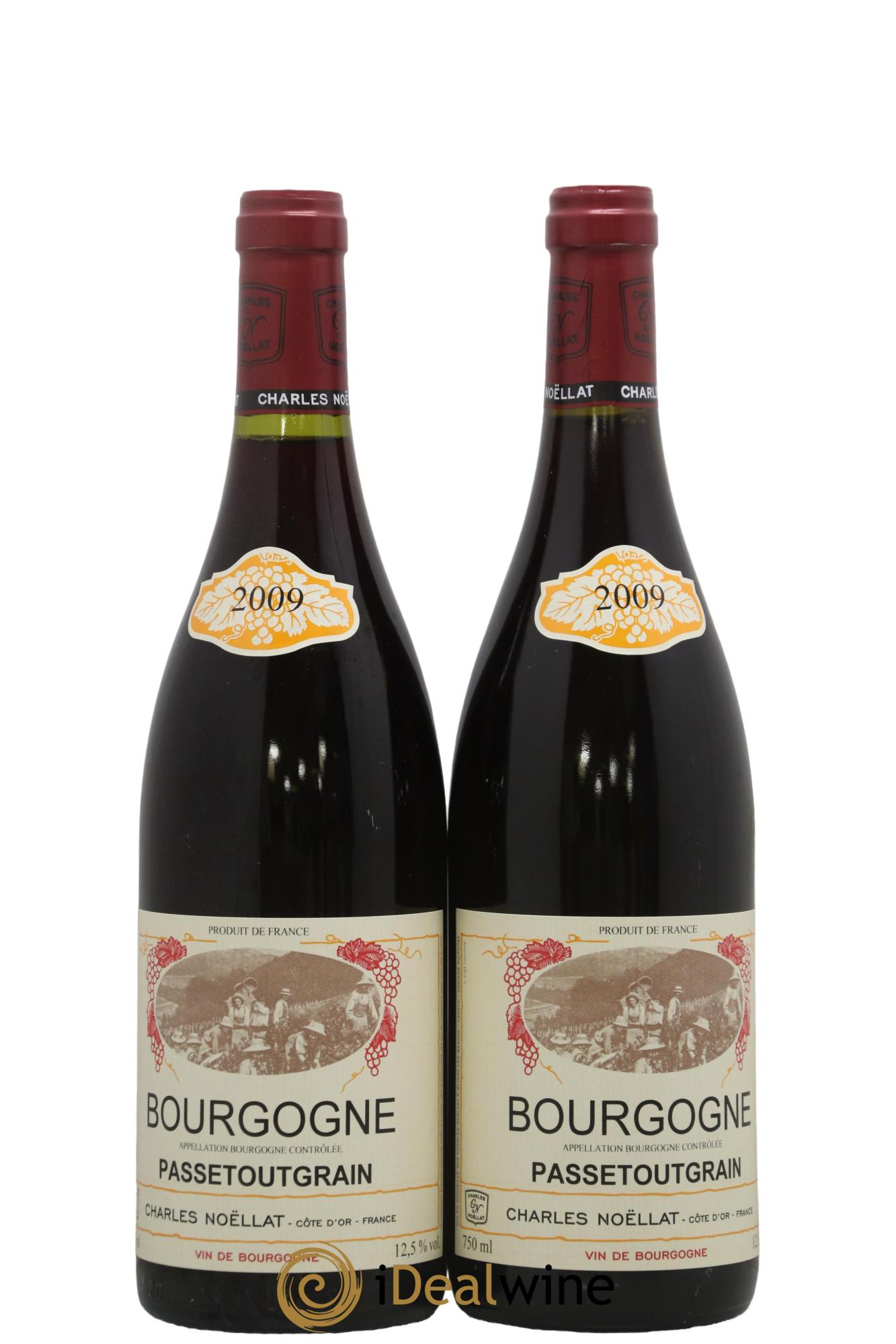 Bourgogne Passetoutgrain Charles Noëllat 2009 - Lot de 2 bouteilles - 0