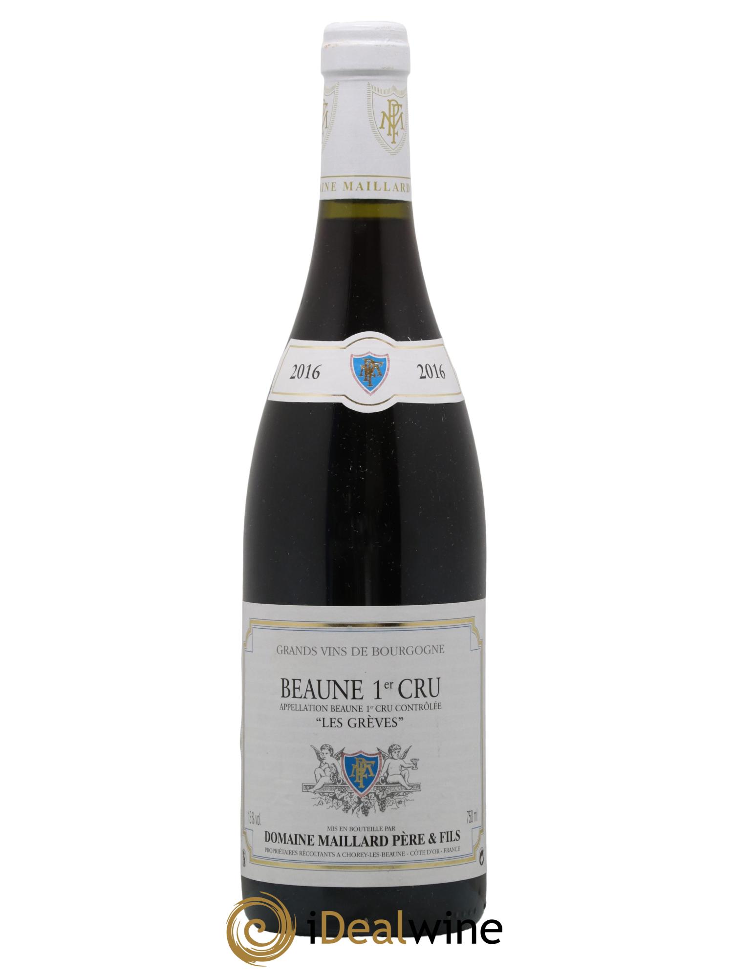 Beaune 1er Cru Les Grèves Maillard et Fils (Domaine) 2016 - Lot de 1 bouteille - 0