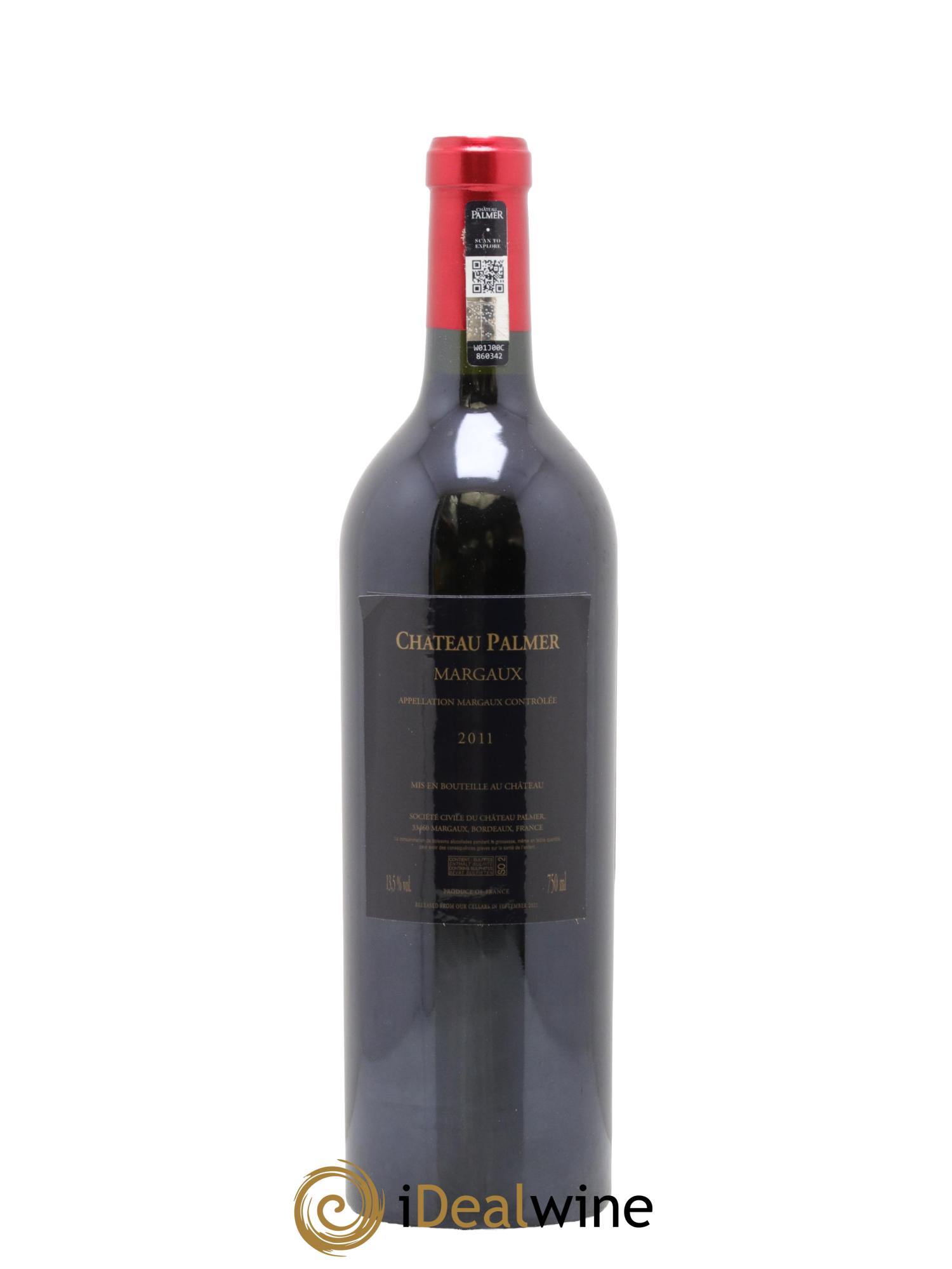 Château Palmer 3ème Grand Cru Classé 2011 - Lot de 1 bouteille - 1