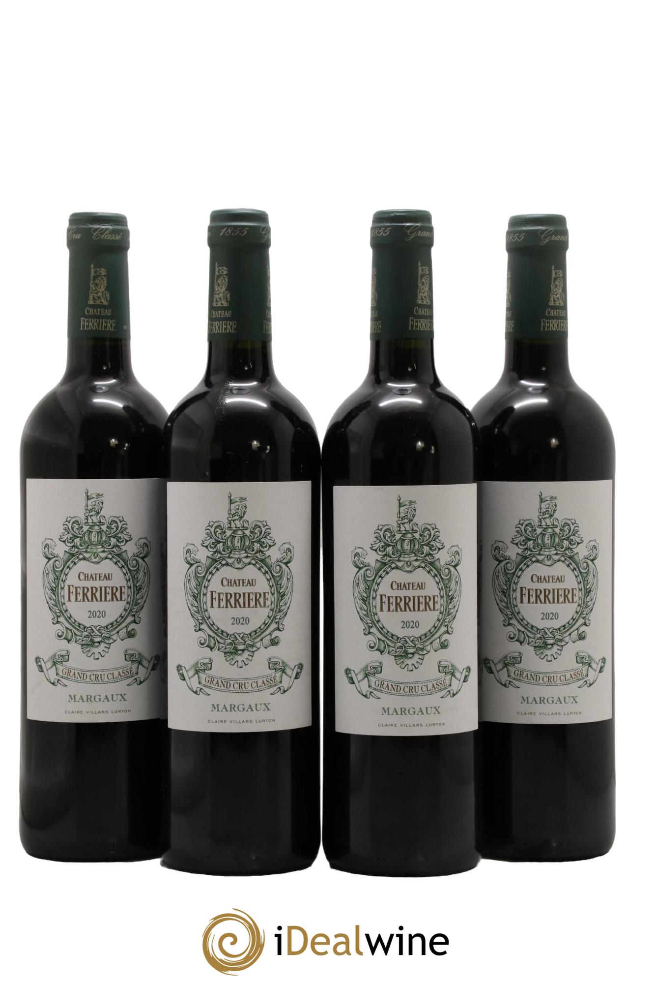 Château Ferrière 3ème Grand Cru Classé 2020 - Lot of 4 bottles - 0
