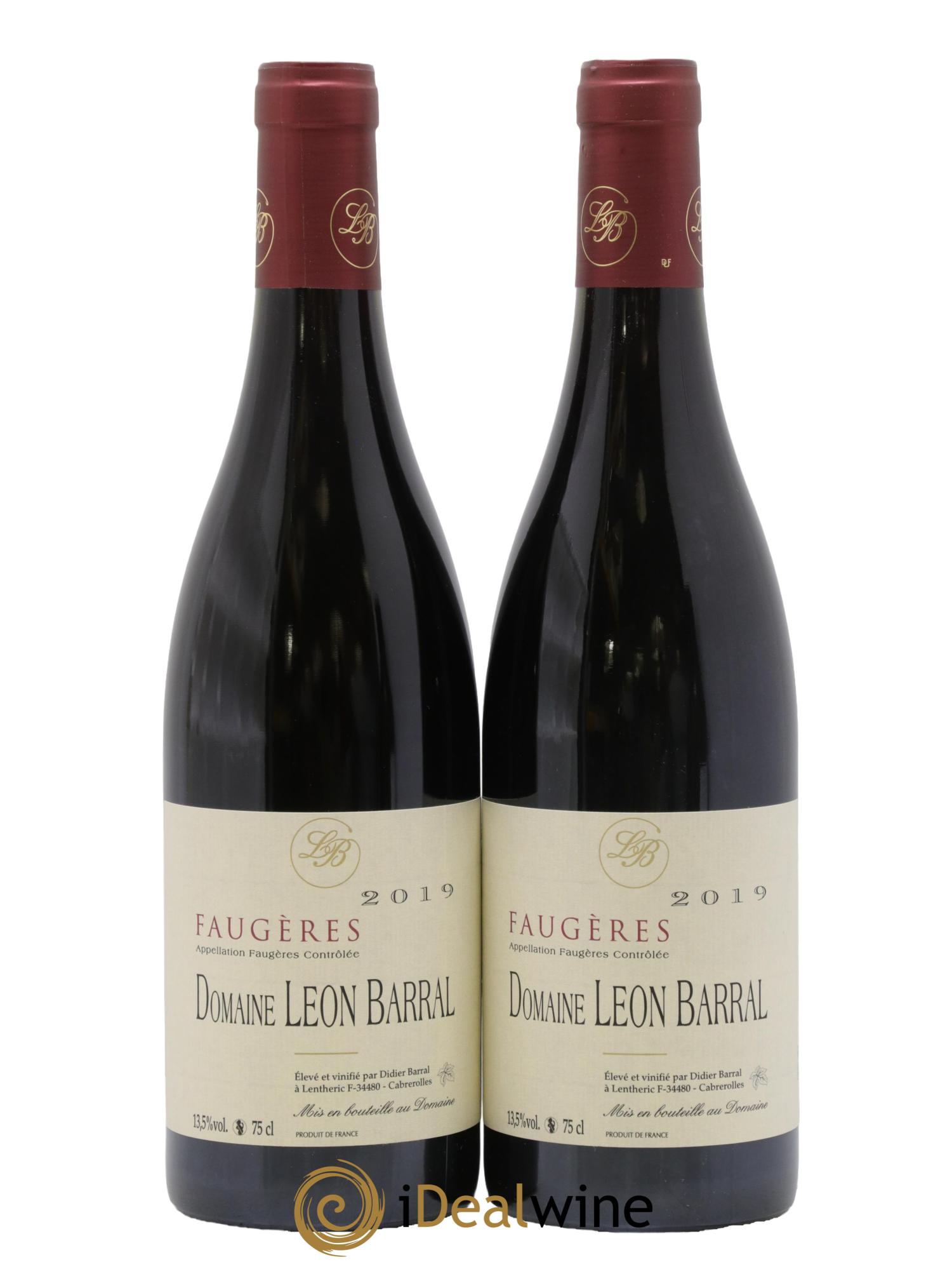 Faugères Domaine Léon Barral 2019 - Lot de 2 bouteilles - 0
