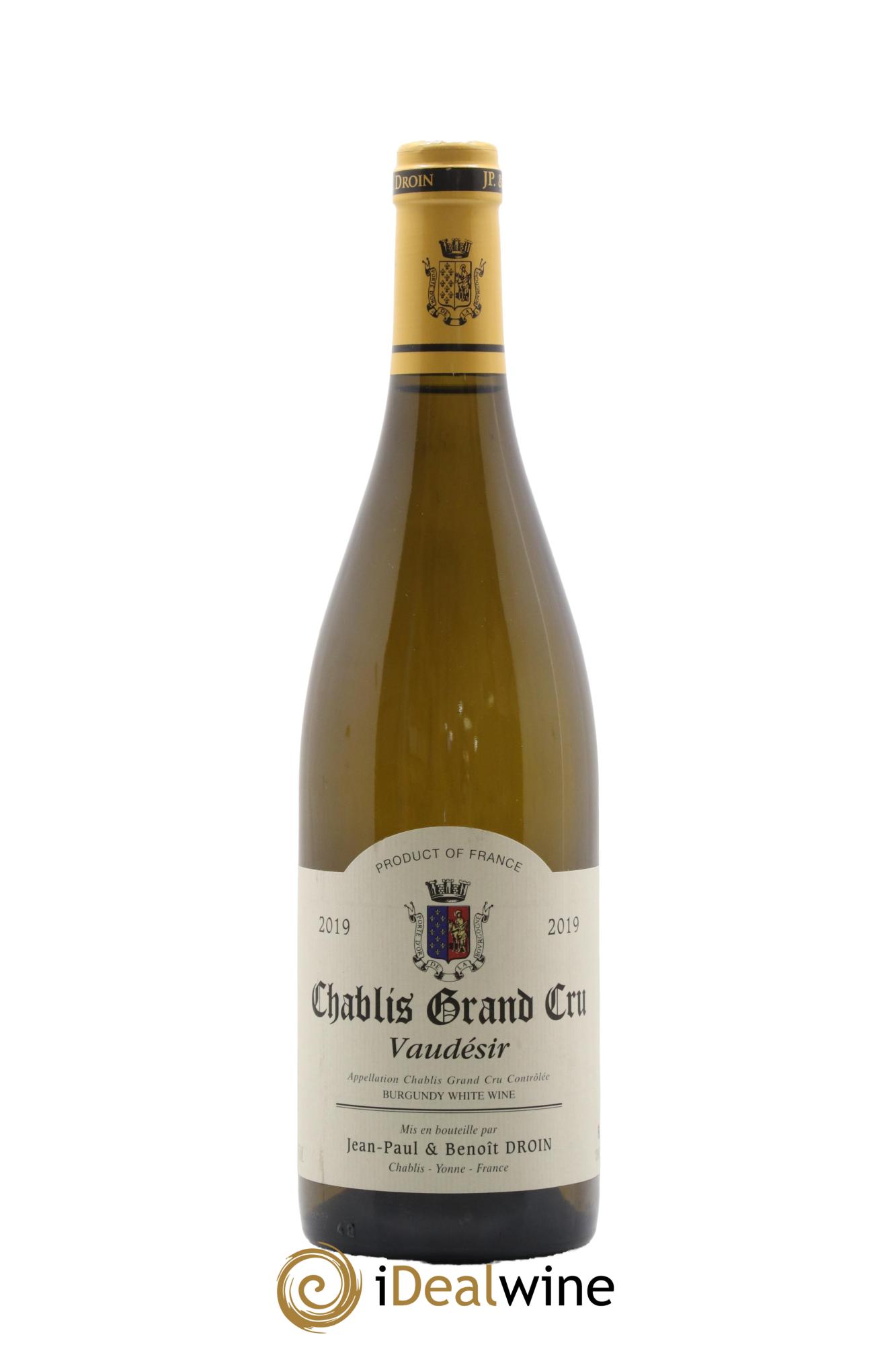 Chablis Grand Cru Vaudésir Jean-Paul & Benoît Droin (Domaine) 2019 - Lotto di 1 bottiglia - 0