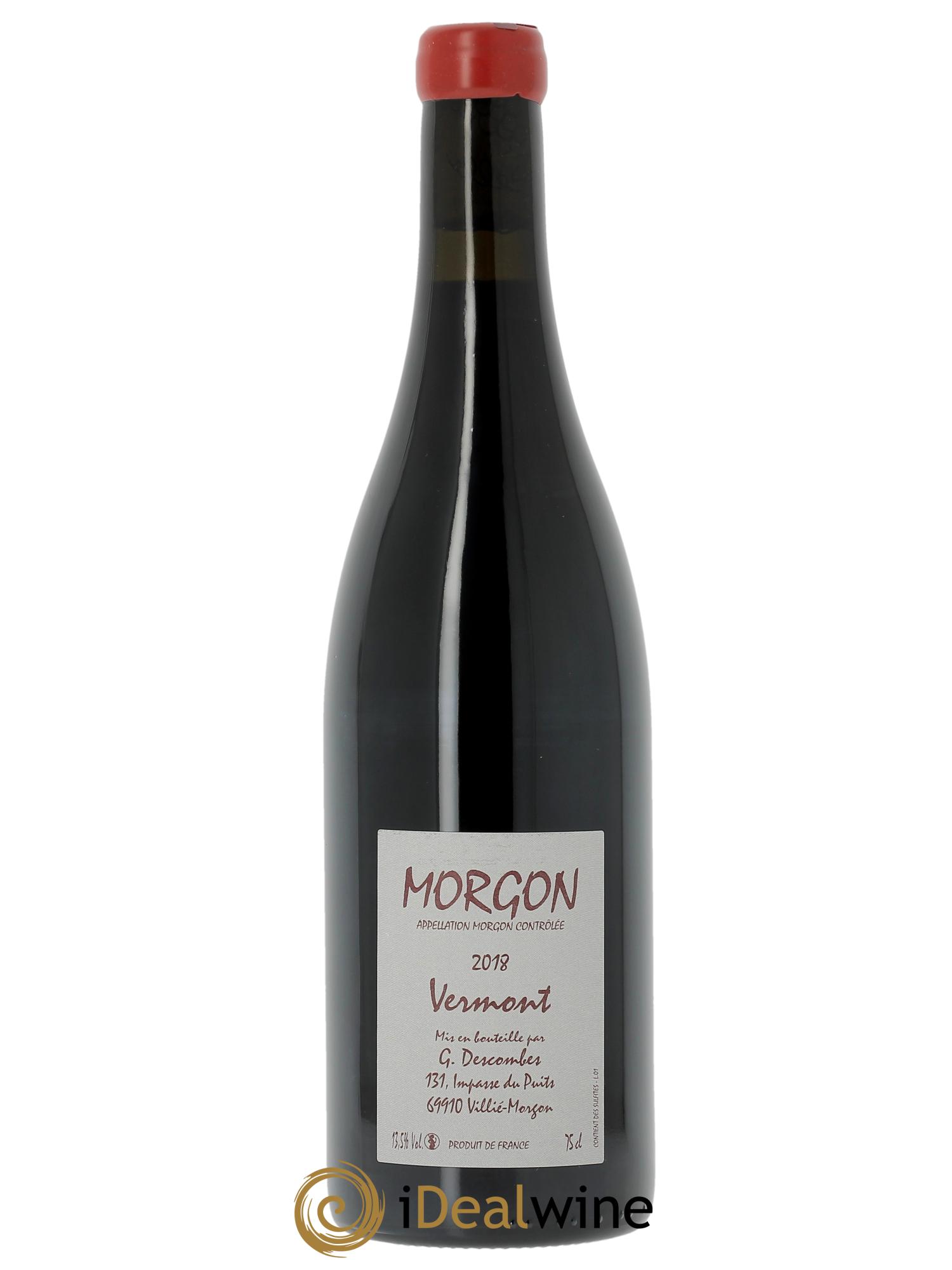 Morgon Cuvée Vermont Georges Descombes (Domaine) 2018 - Lotto di 1 bottiglia - 0