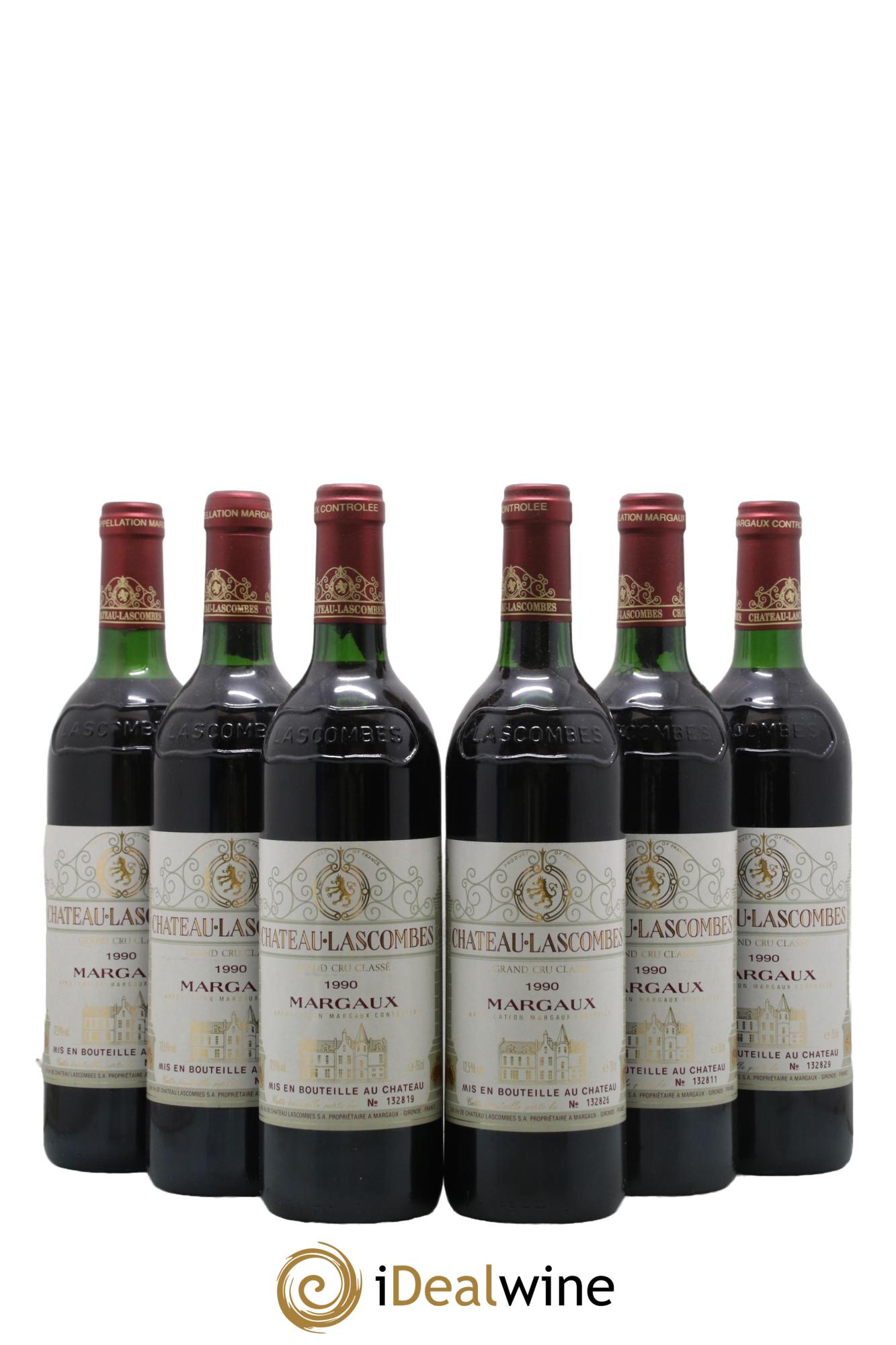 Château Lascombes 2ème Grand Cru Classé 1990 - Lot de 6 bouteilles - 0