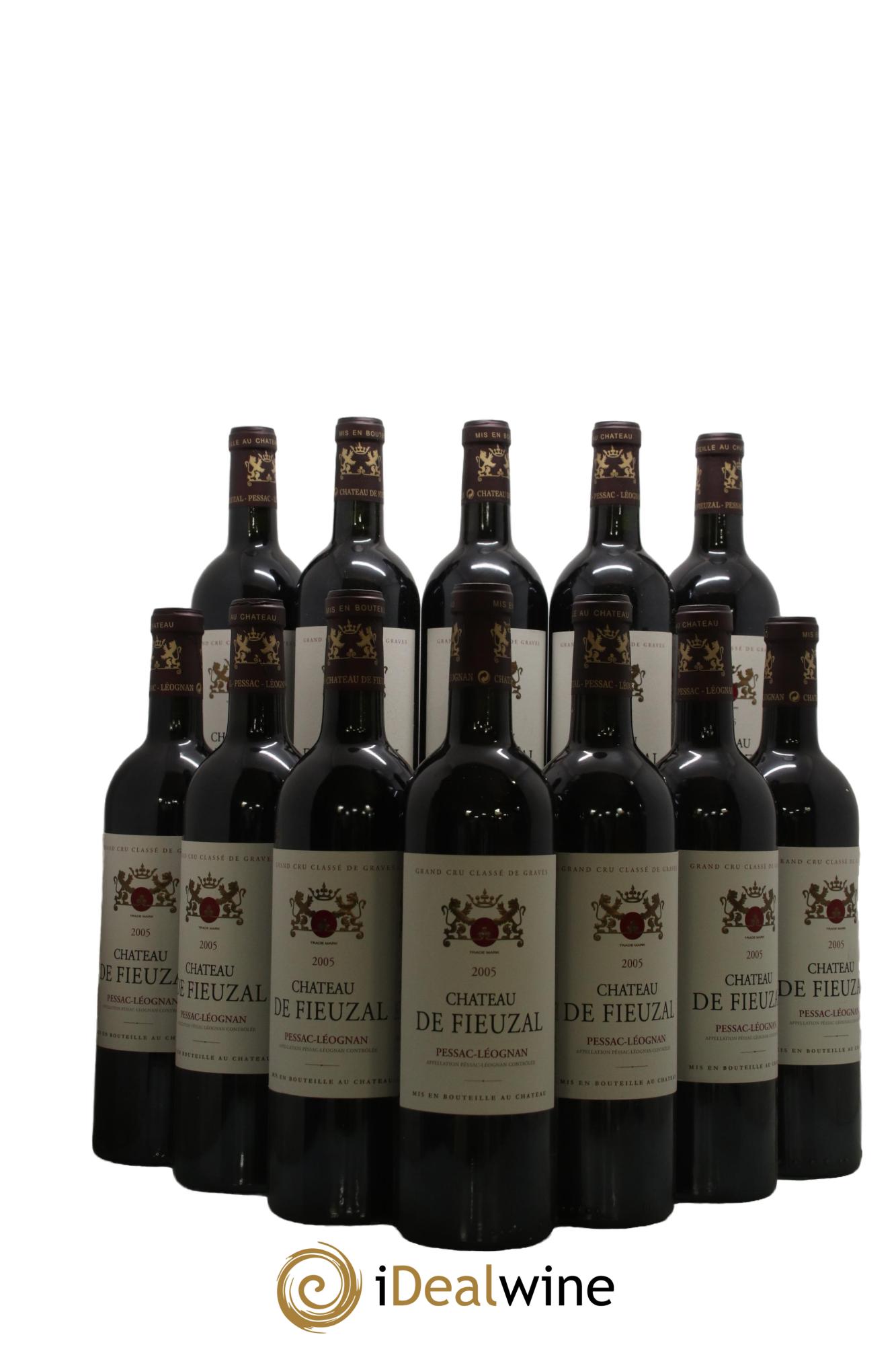 Château de Fieuzal Cru Classé de Graves 2005 - Posten von 12 Flaschen - 0
