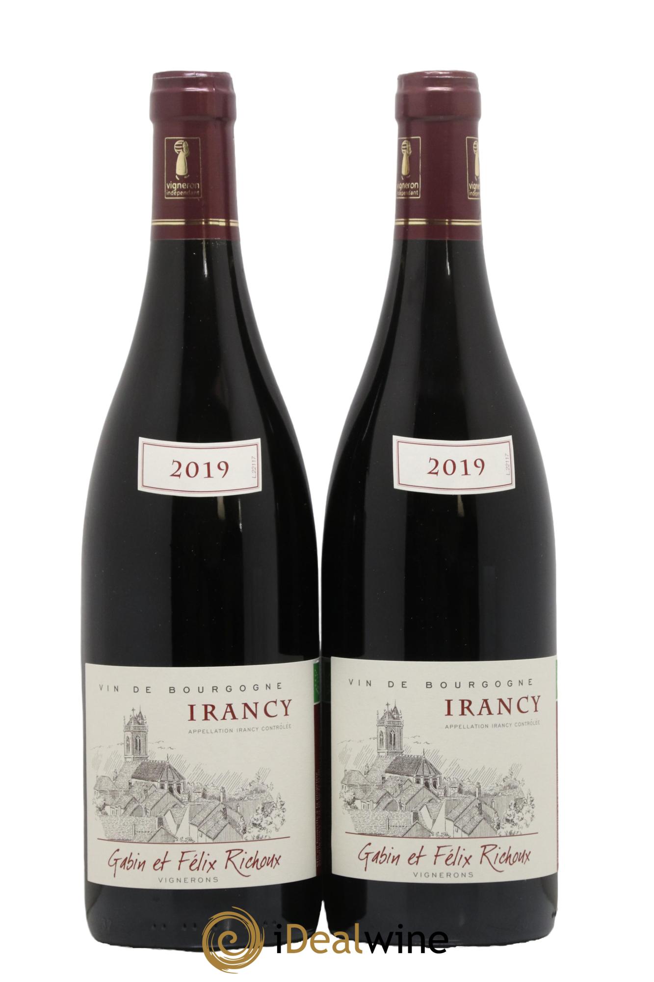 Irancy Domaine Gabin et Felix Richoux 2019 - Lot de 2 bouteilles - 0