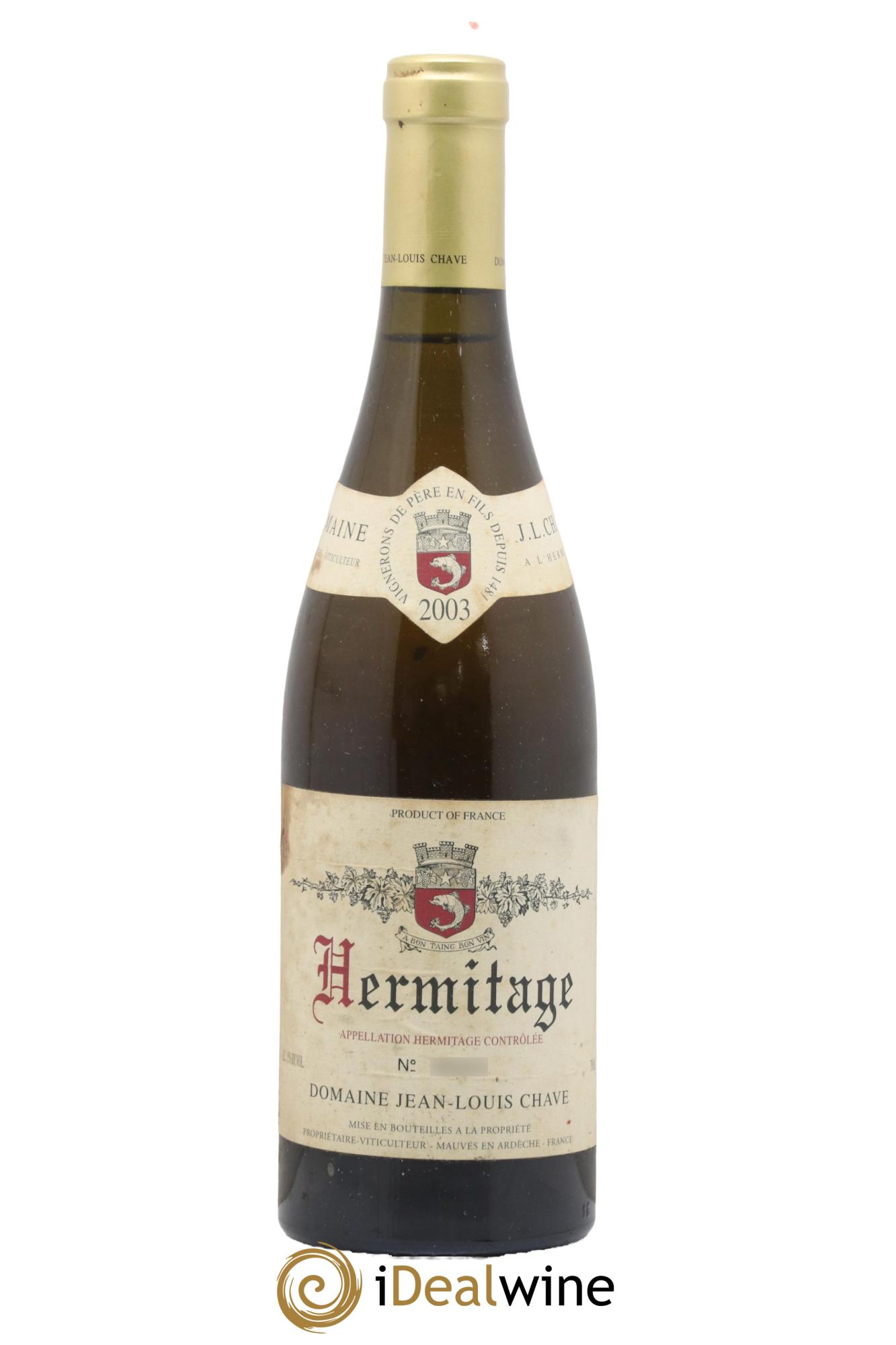 Hermitage Jean-Louis Chave 2003 - Lot of 1 bottle - 0