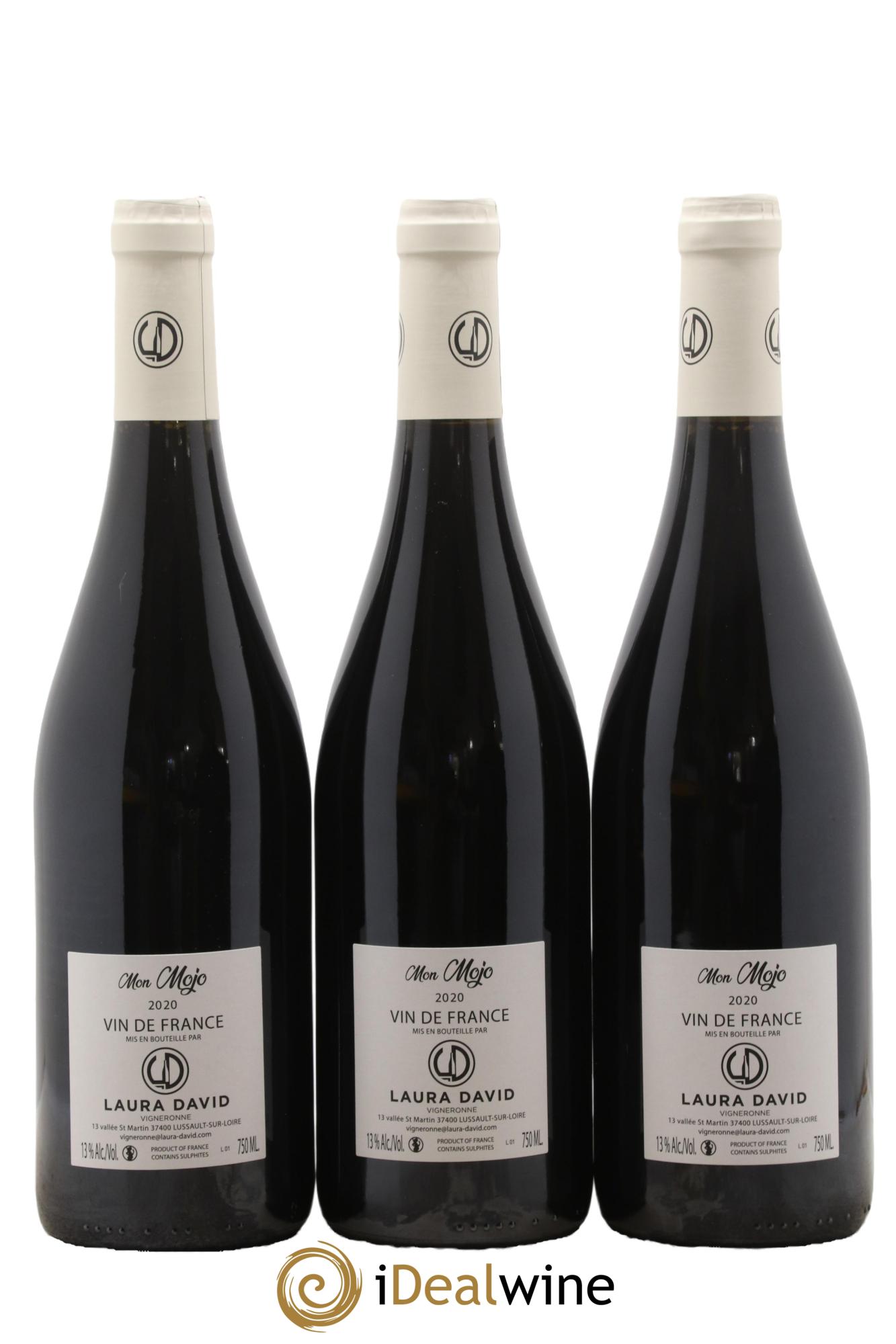 Vin de France Mon Mojo Laura David 2020 - Lot de 3 bouteilles - 1
