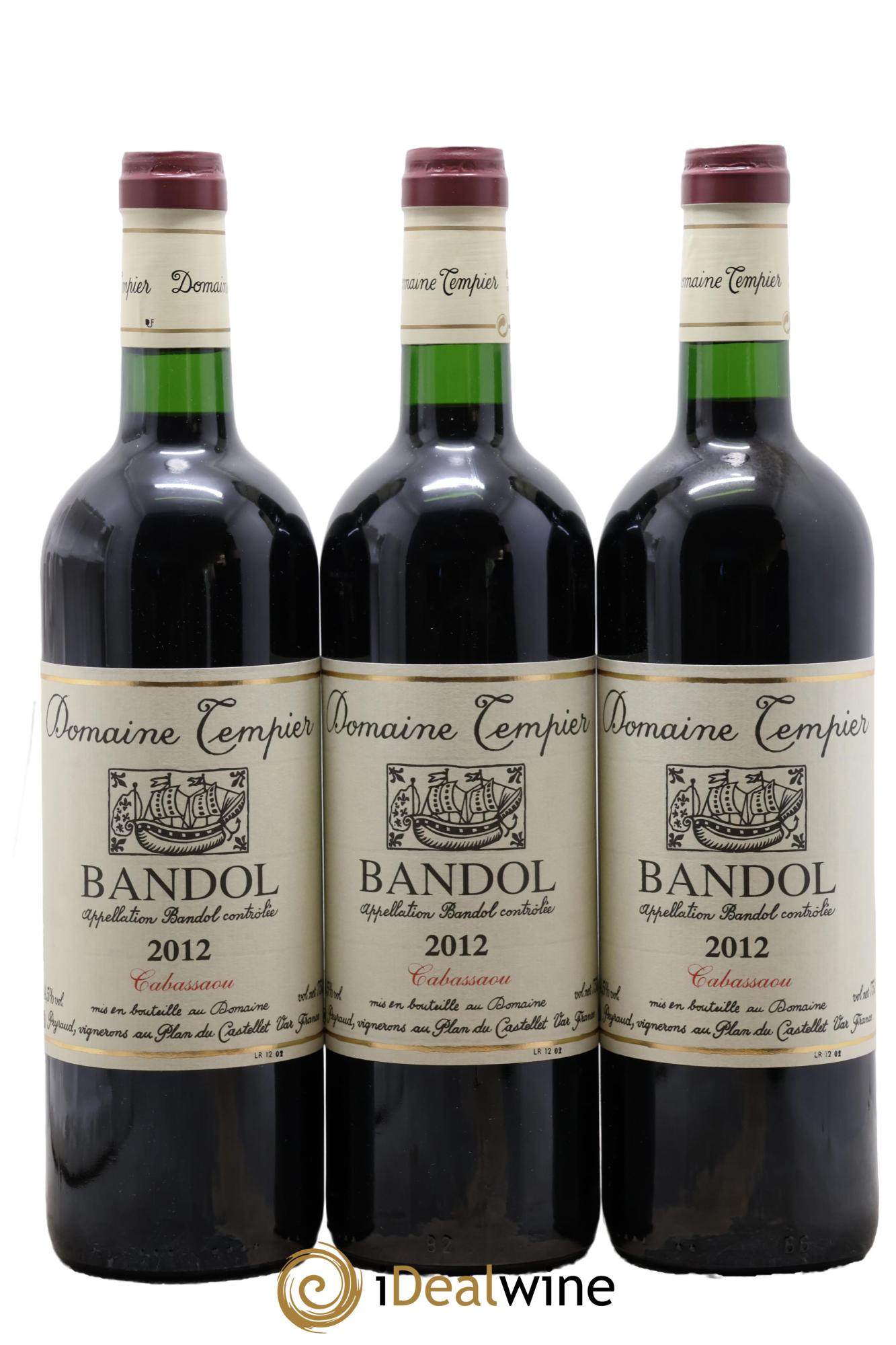Bandol Domaine Tempier Cuvée Cabassaou Famille Peyraud 2012 - Lotto di 3 bottiglie - 0
