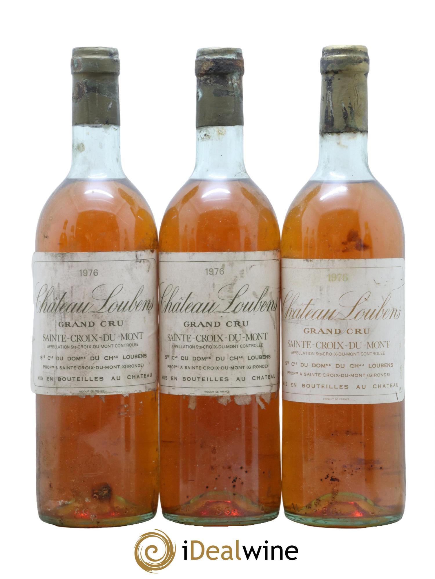 Sainte-Croix-du-Mont Chateau Loubens 1976 - Lotto di 3 bottiglie - 0