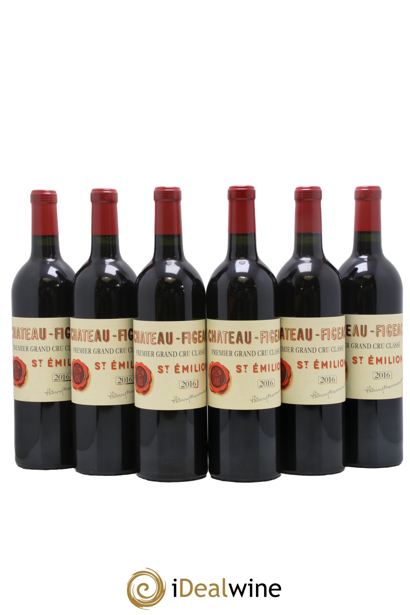 Château Figeac 1er Grand Cru Classé A 2016 - Lot of 6 bottles - 0