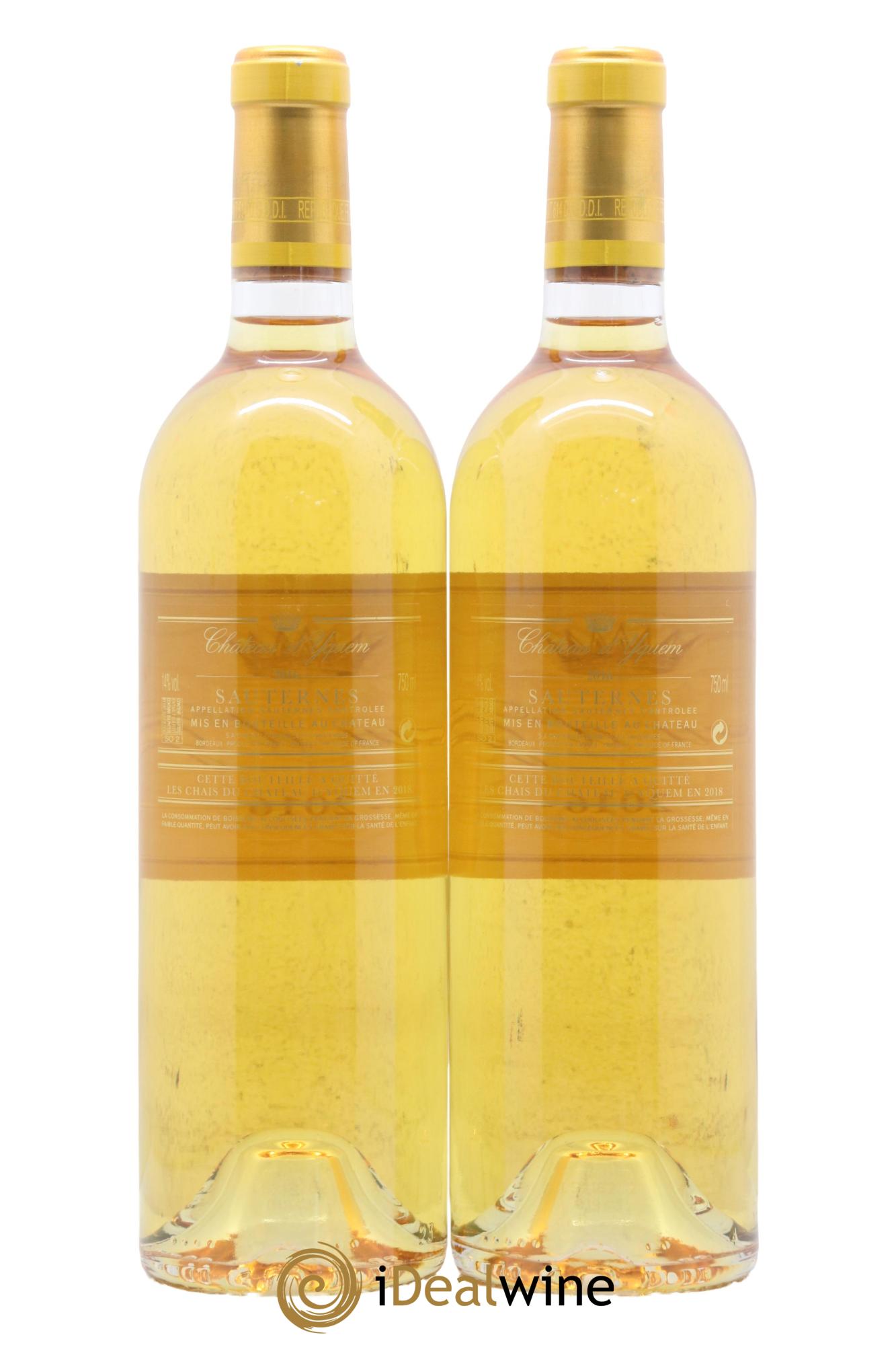 Château d' Yquem 1er Cru Classé Supérieur 2016 - Lot of 2 bottles - 1