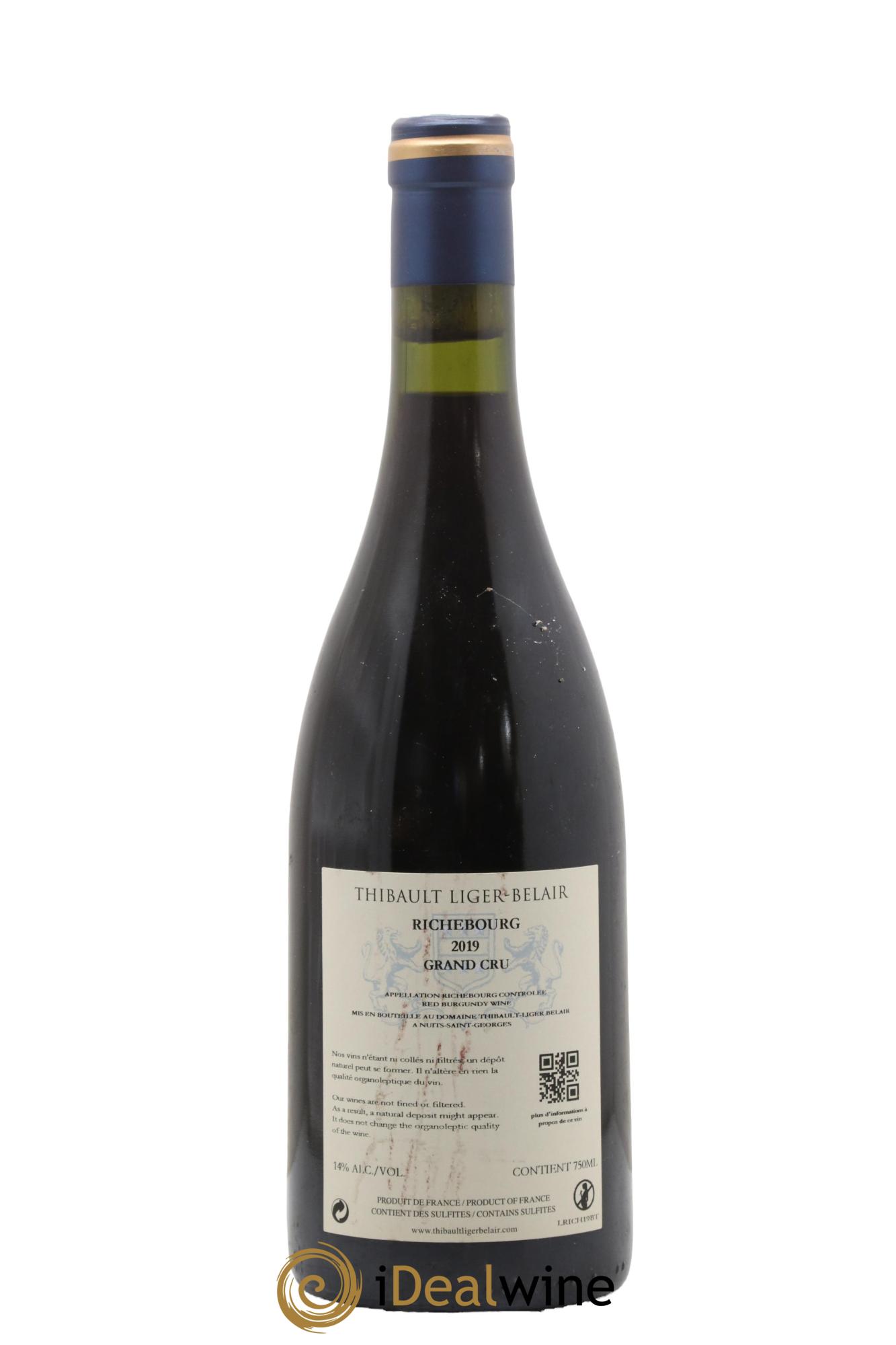 Richebourg Grand Cru Thibault Liger-Belair 2019 - Lot de 1 bouteille - 1