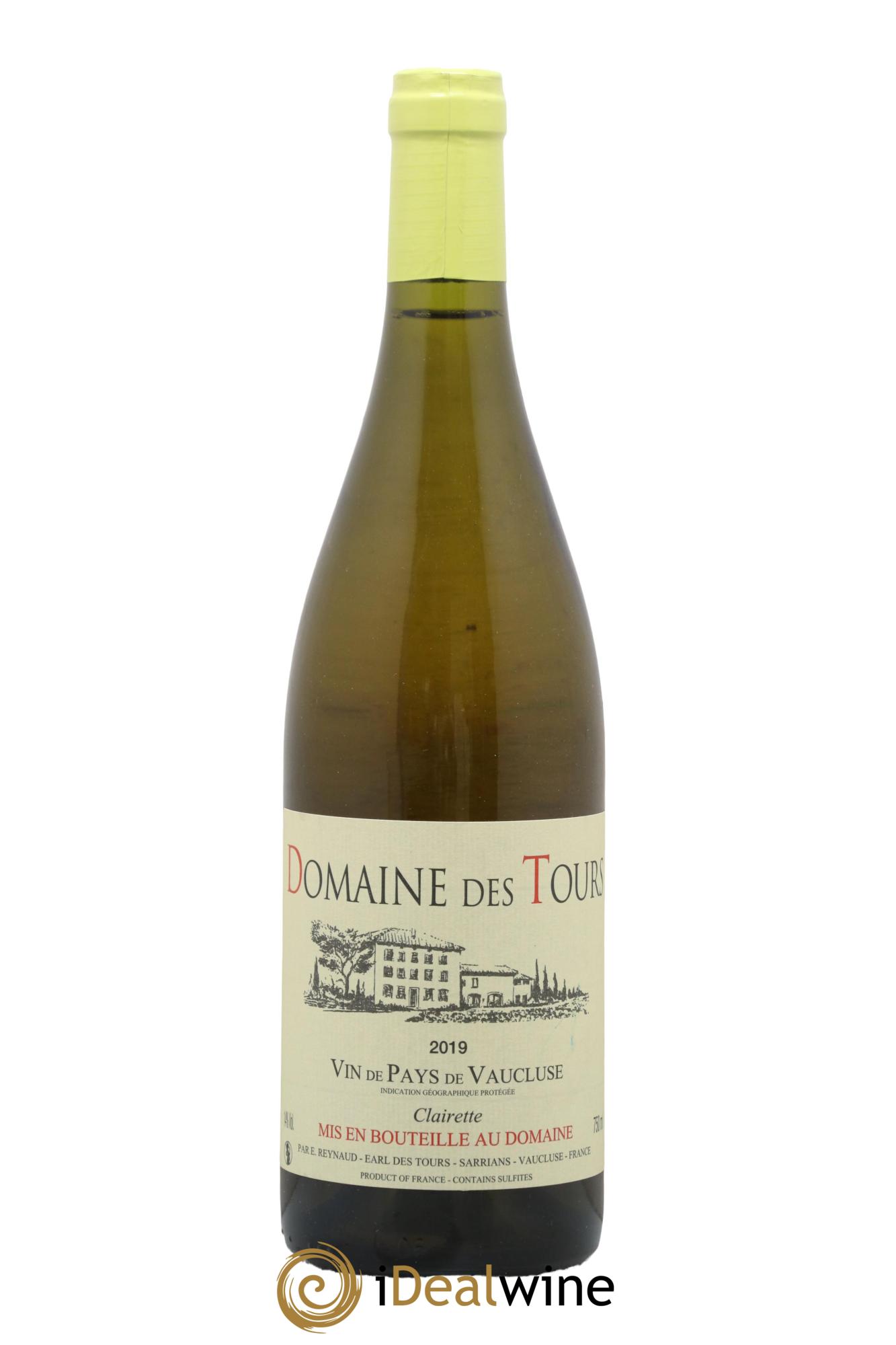 Vaucluse (Vin de Pays de Vaucluse) Domaine des Tours Clairette Emmanuel Reynaud 2019 - Lot de 1 bouteille - 0