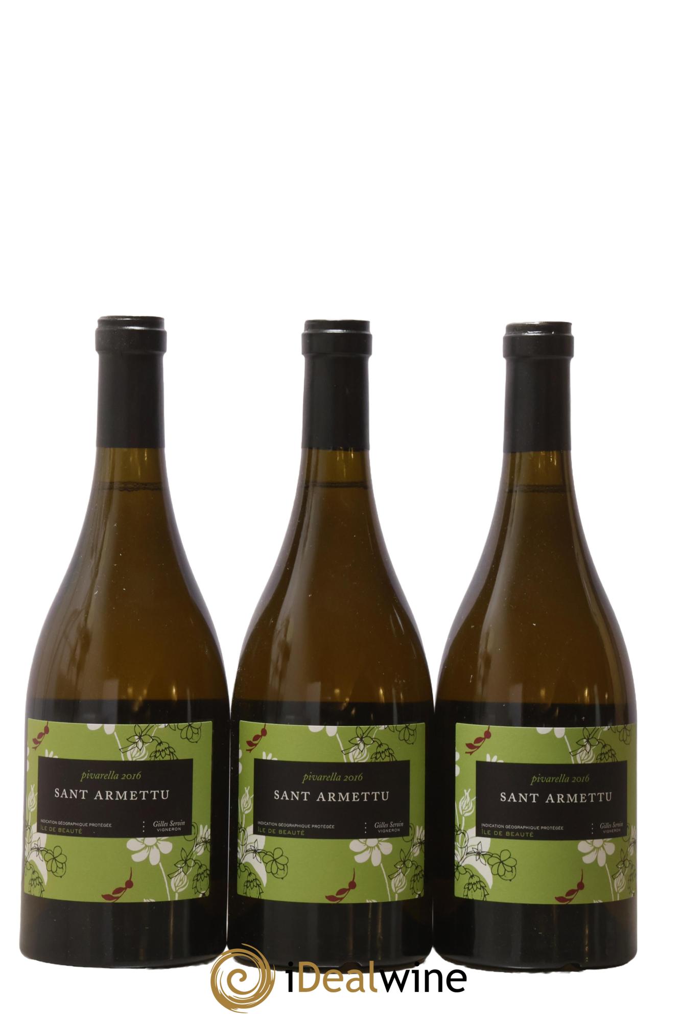 Vin de Corse Ile de Beauté Pivarella Domaine Sant' Armettu 2016 - Lotto di 3 bottiglie - 0