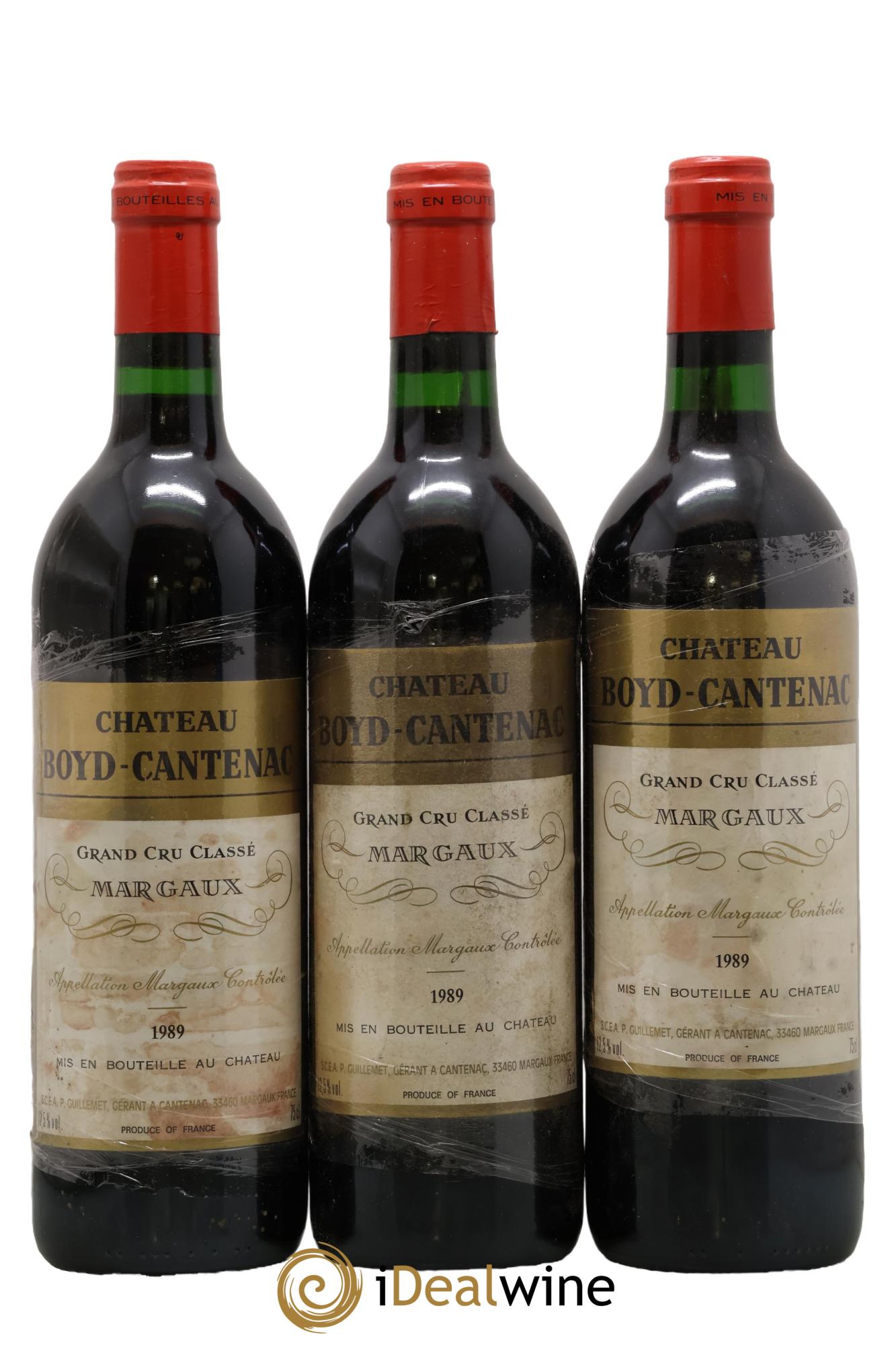 Château Boyd Cantenac 3ème Grand Cru Classé 1989 - Lot of 3 bottles - 0