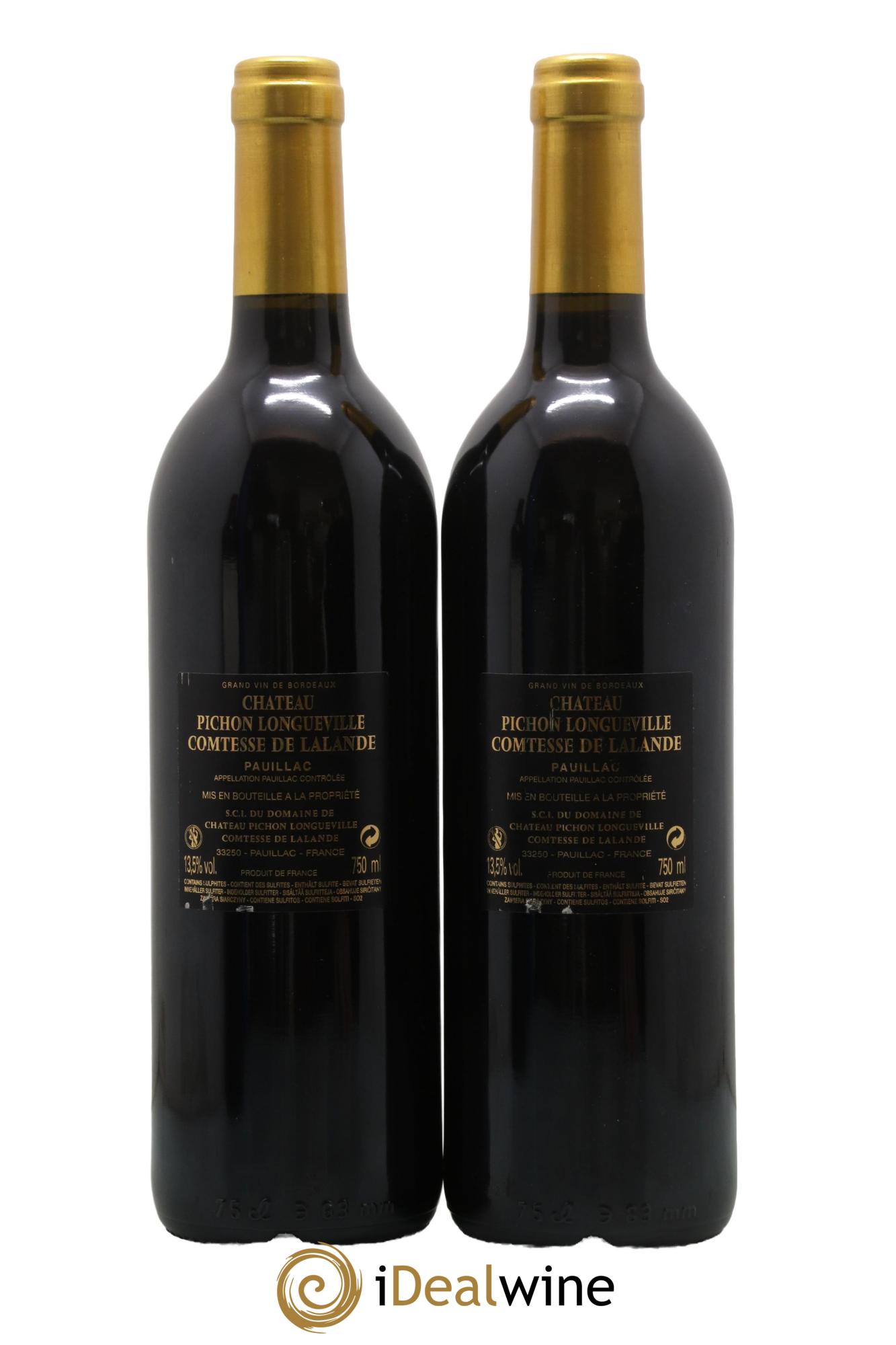 Château Pichon Longueville Comtesse de Lalande 2ème Grand Cru Classé 2016 - Lotto di 2 bottiglie - 1