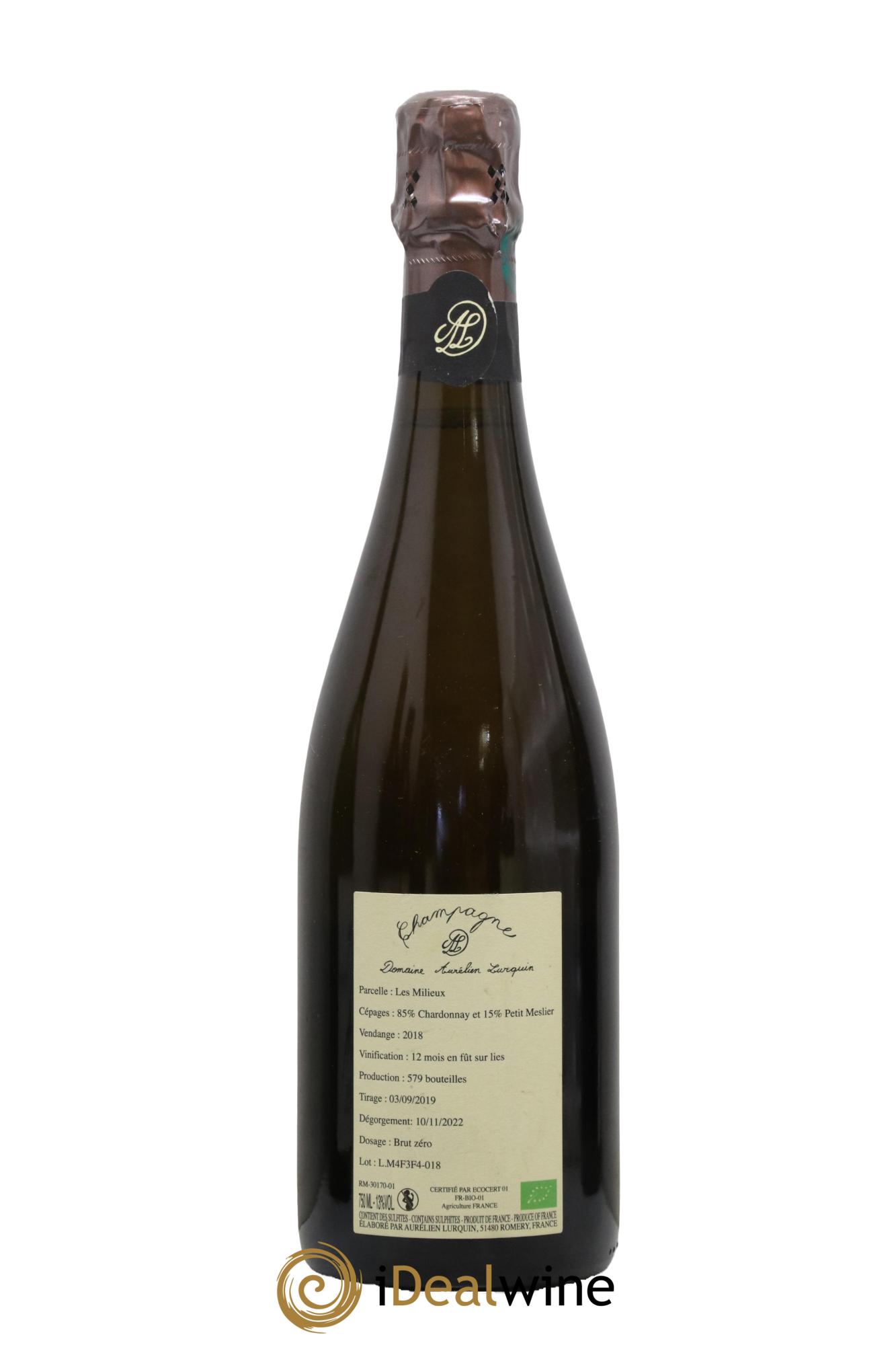 Les Milieux Aurélien Lurquin 2018 - Lot of 1 bottle - 1