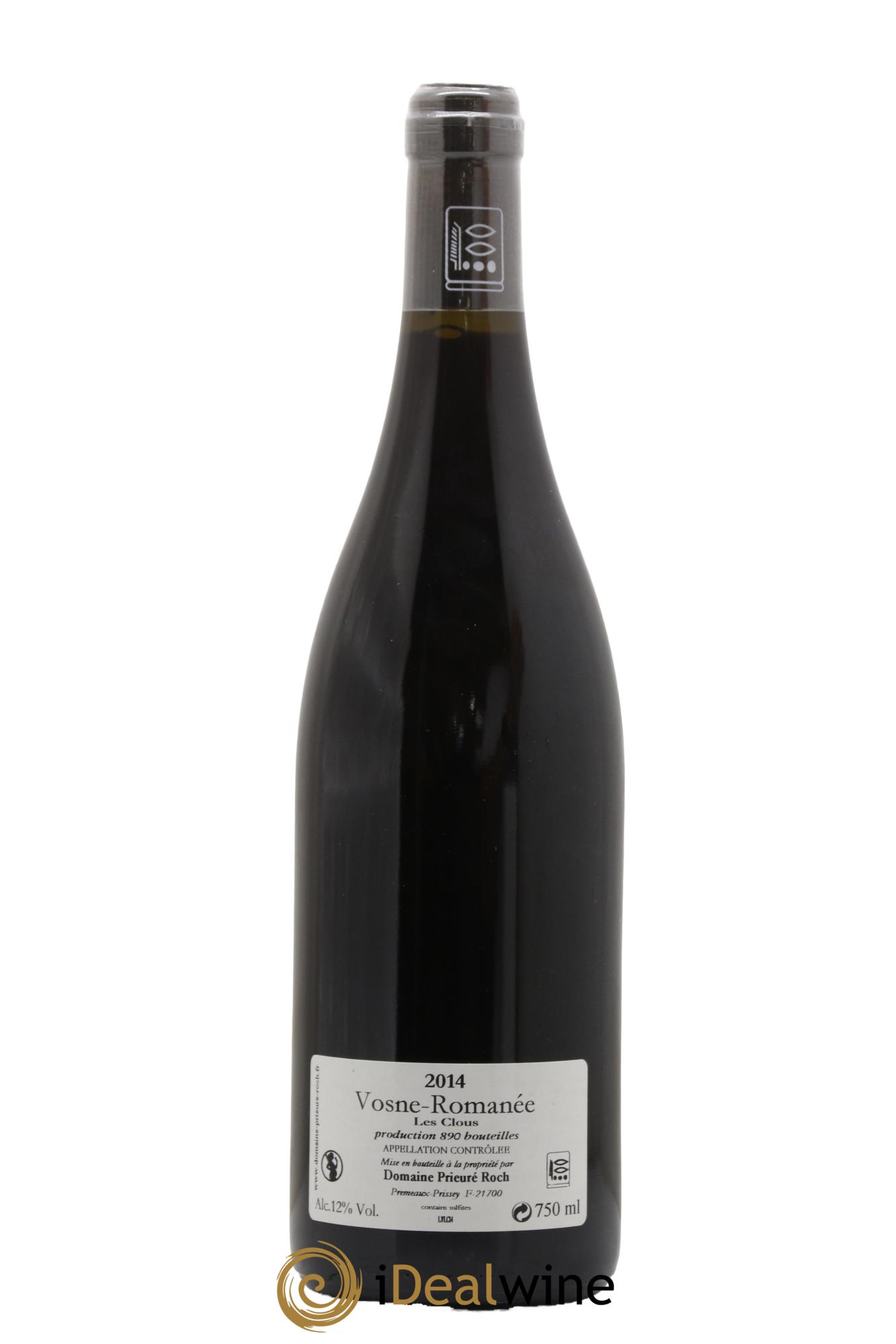 Vosne-Romanée Les Clous Prieuré Roch 2014 - Lot de 1 bouteille - 1