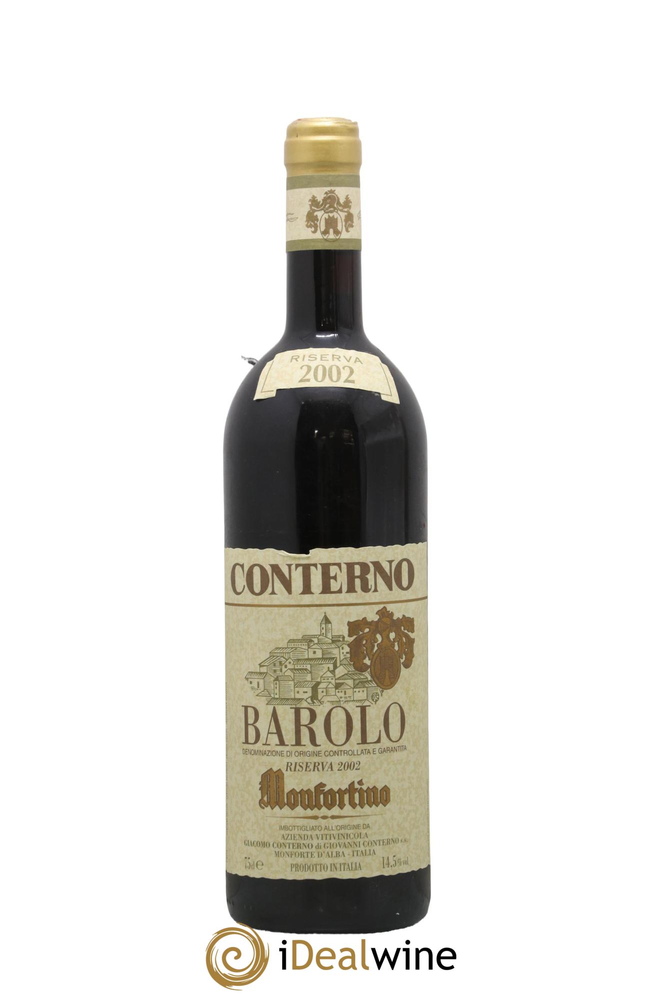 Barolo DOCG Riserva Monfortino Giacomo Conterno 2002 - Lot of 1 bottle - 0