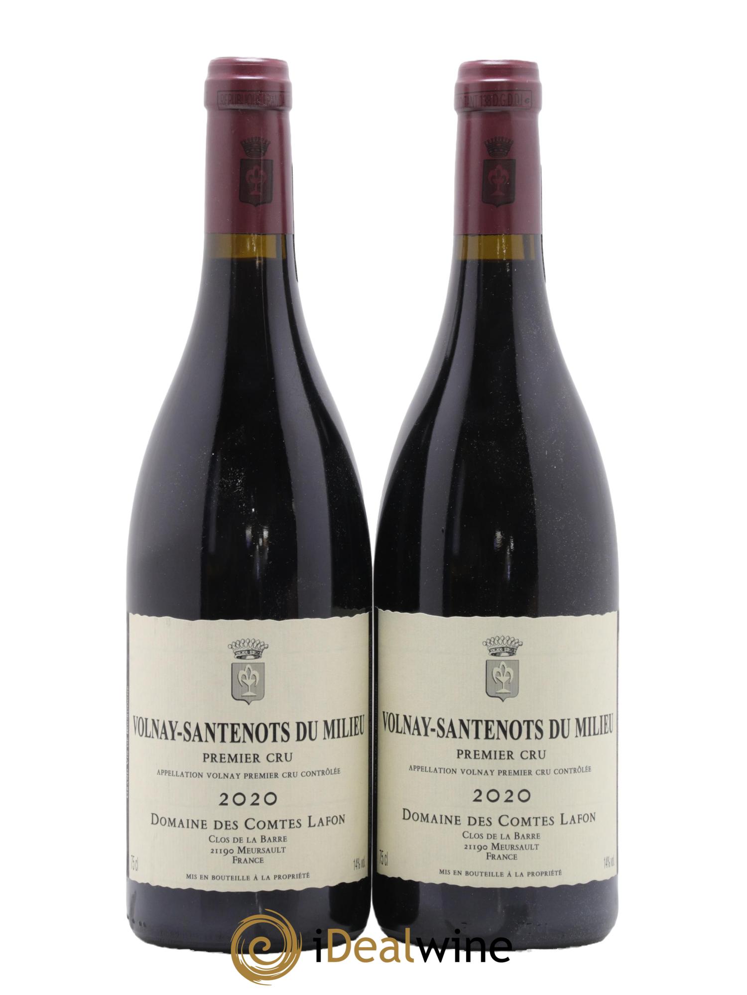 Volnay 1er Cru Santenots du Milieu Comtes Lafon (Domaine des) 2020 - Lot de 2 bouteilles - 0