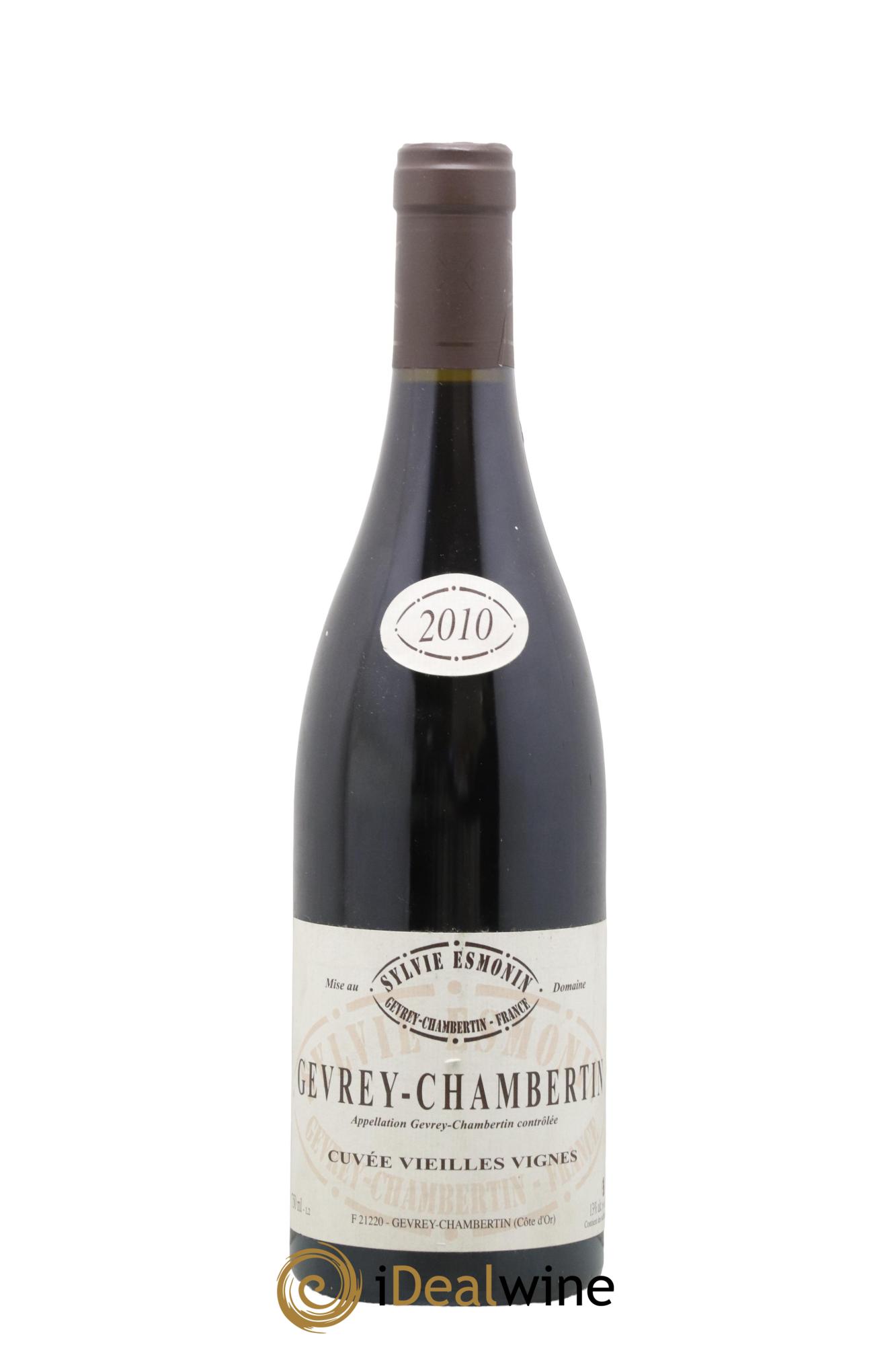 Gevrey-Chambertin Vieilles Vignes Sylvie Esmonin 2010 - Lot de 1 bouteille - 0