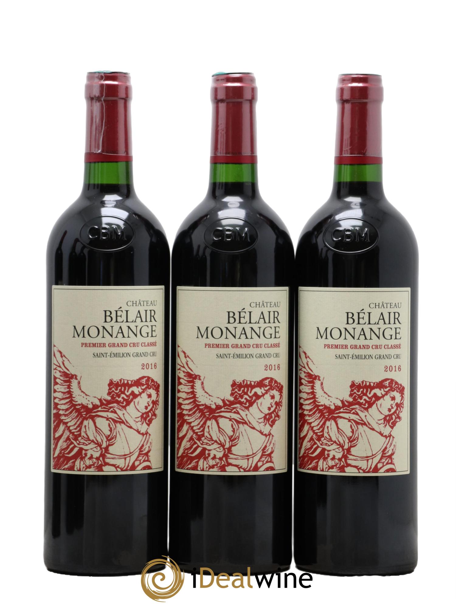Château Belair (Belair-Monange) 1er Grand Cru Classé B 2016 - Lot of 6 bottles - 1
