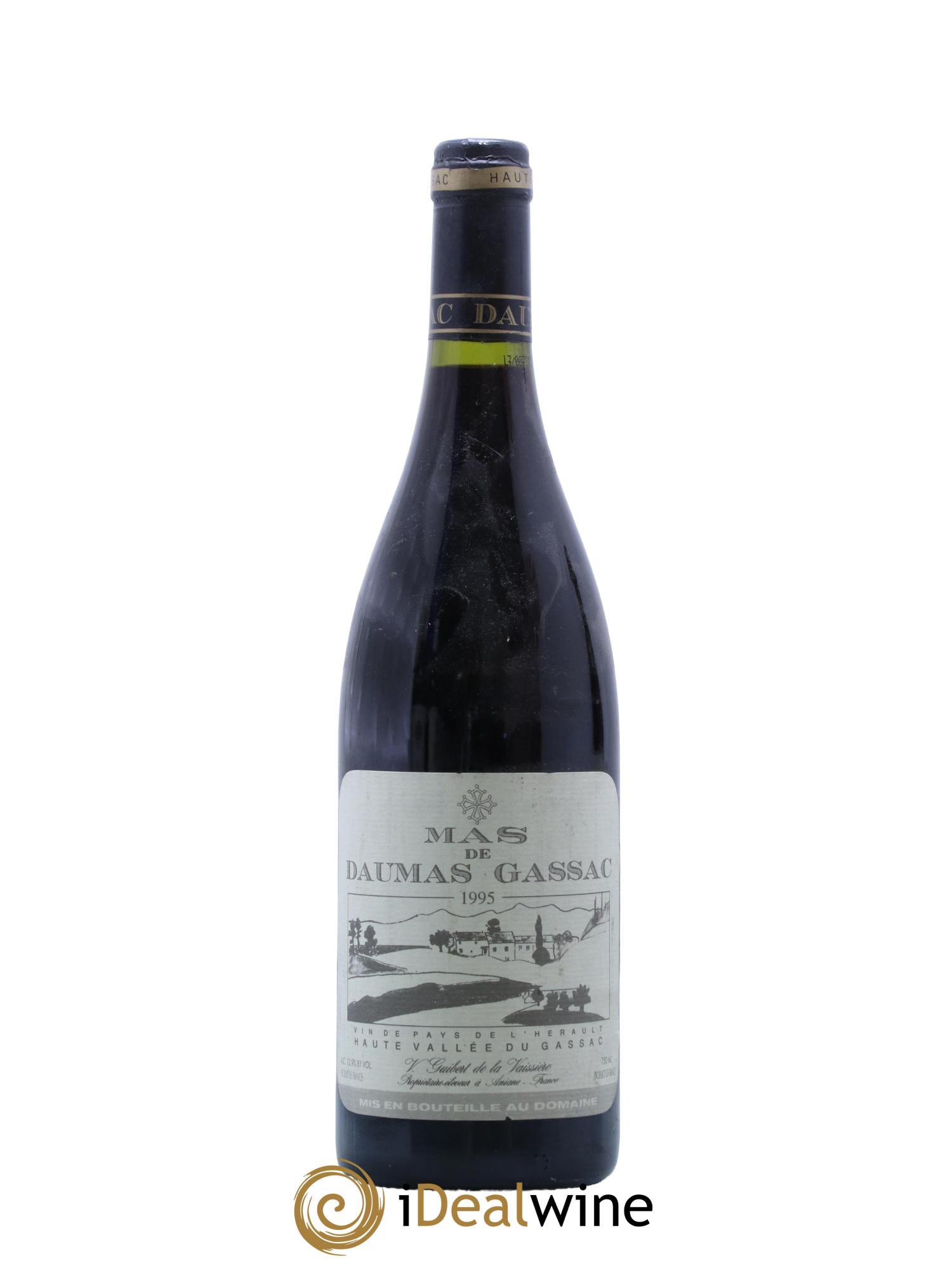 Saint-Guilhem-le-Désert - Cité d'Aniane Mas Daumas Gassac Famille Guibert de La Vaissière 1995 - Lot de 1 bouteille - 0