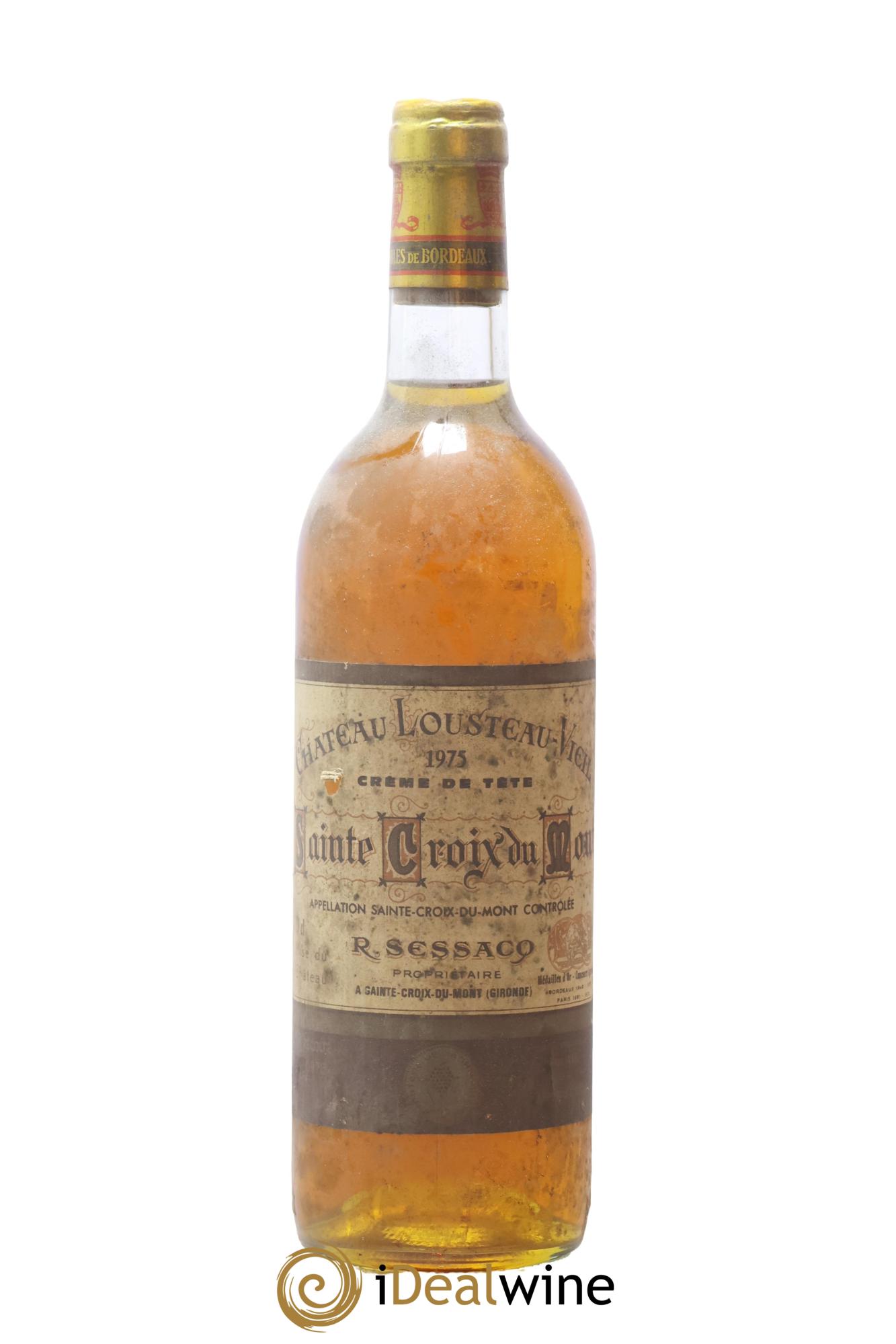 Sainte-Croix-du-Mont Crème De Tête Château Lousteau-Vieil 1975 - Posten von 1 Flasche - 0