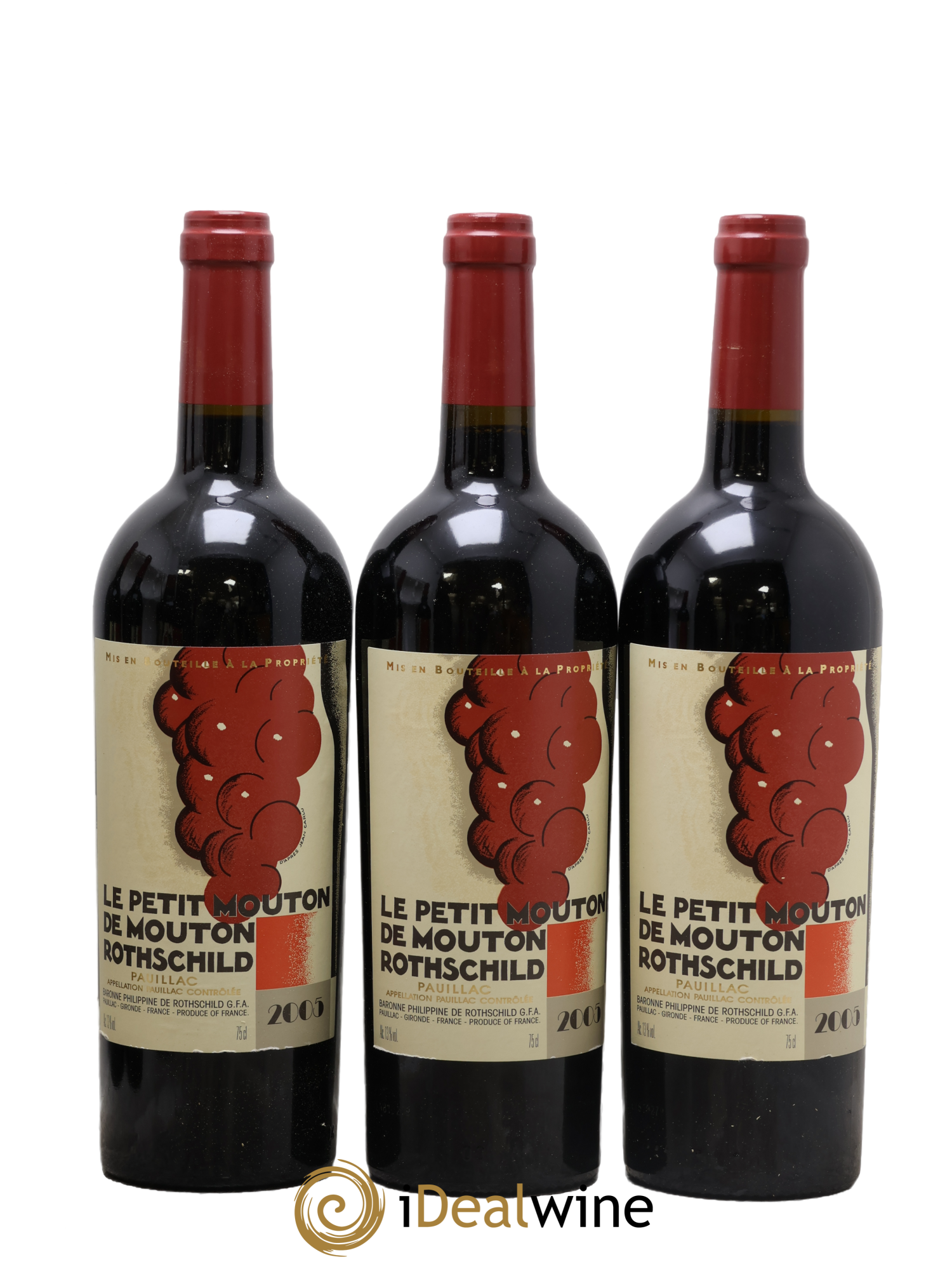 Petit Mouton Second Vin  2005 - Lot of 6 bottles - 3