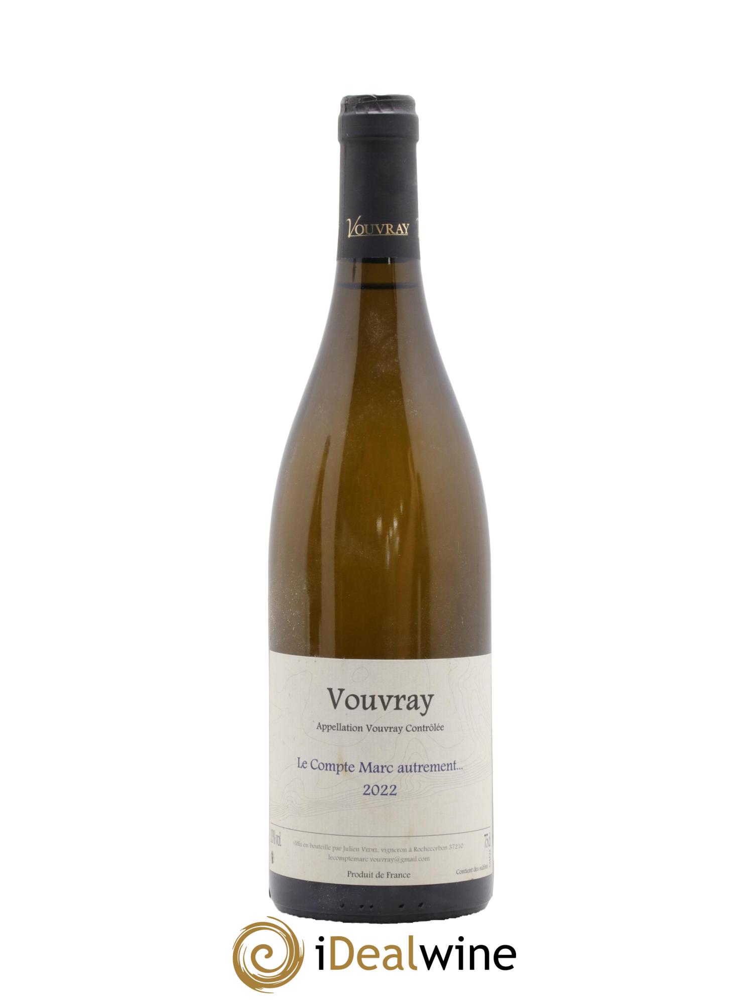 Vouvray Le Compte Marc Autrement Domaine Julien Vedel 2022 - Lot de 1 bouteille - 0